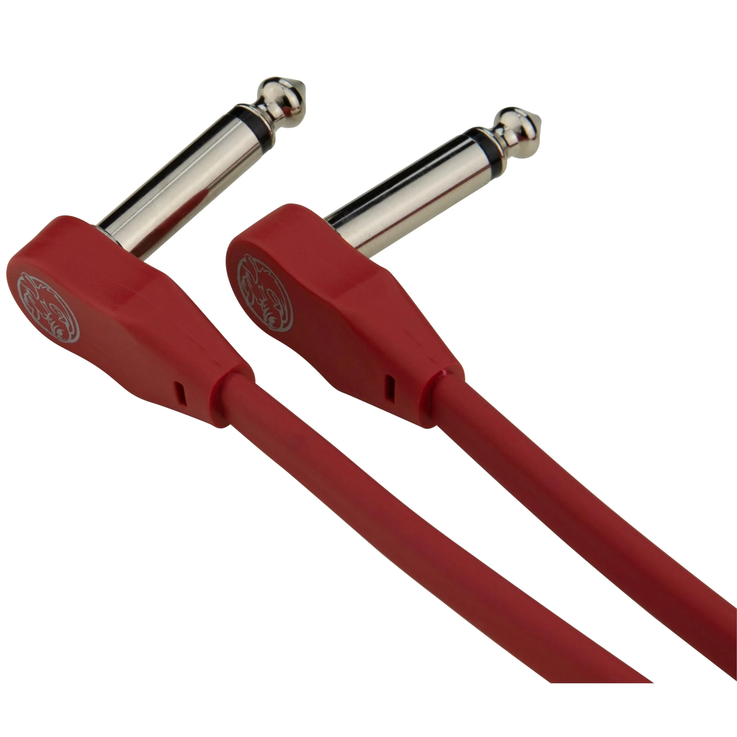 Pig Hog Lil Pigs 2 ft Low Profile Patch Cables 2 Pack, Candy Apple Red - Image 2