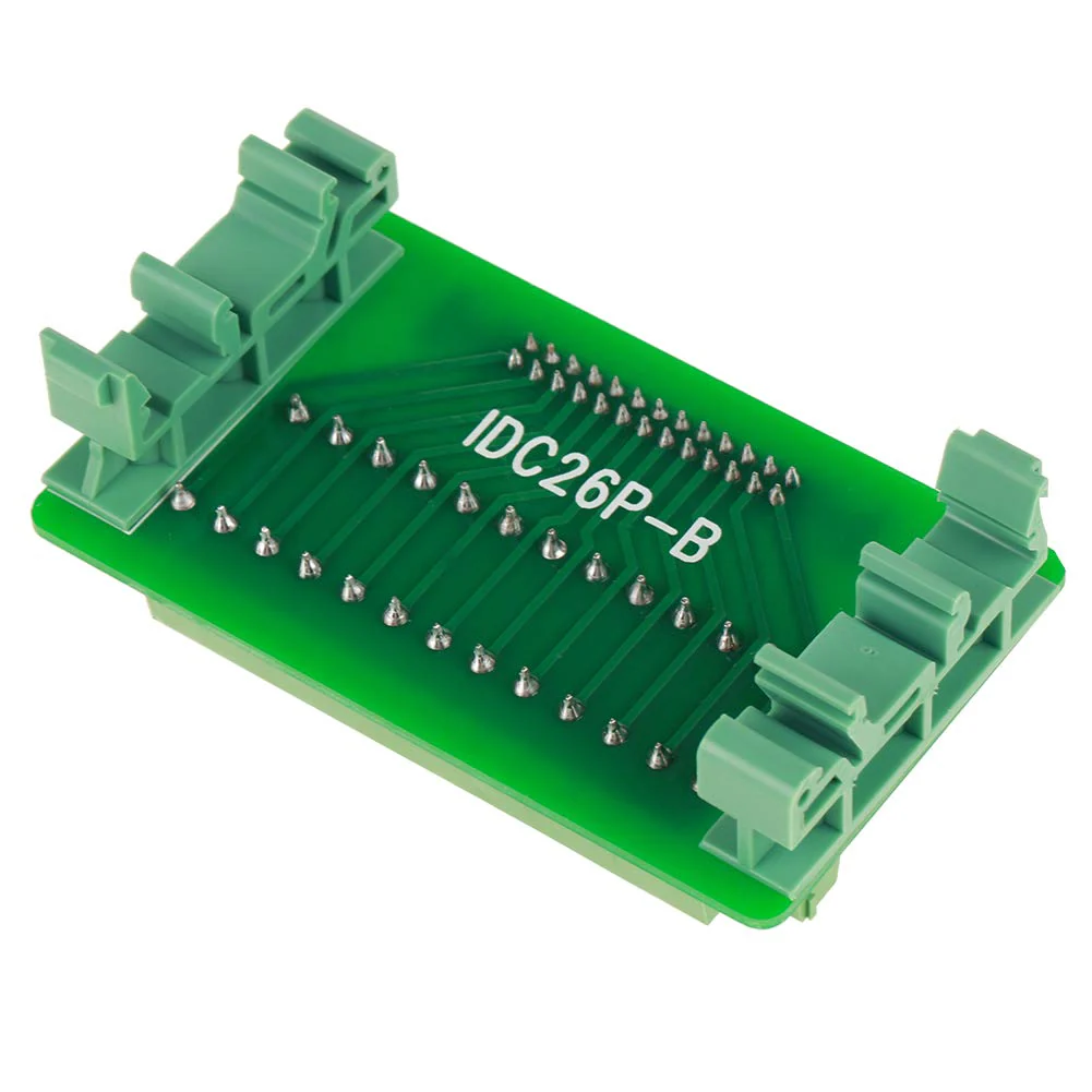 Pins and Cage Copper IDC-26P DIN Rail 26Pin 5mm Transfer Terminal Block Horn Seat Connector Terminal Board with Bracket - Image 8