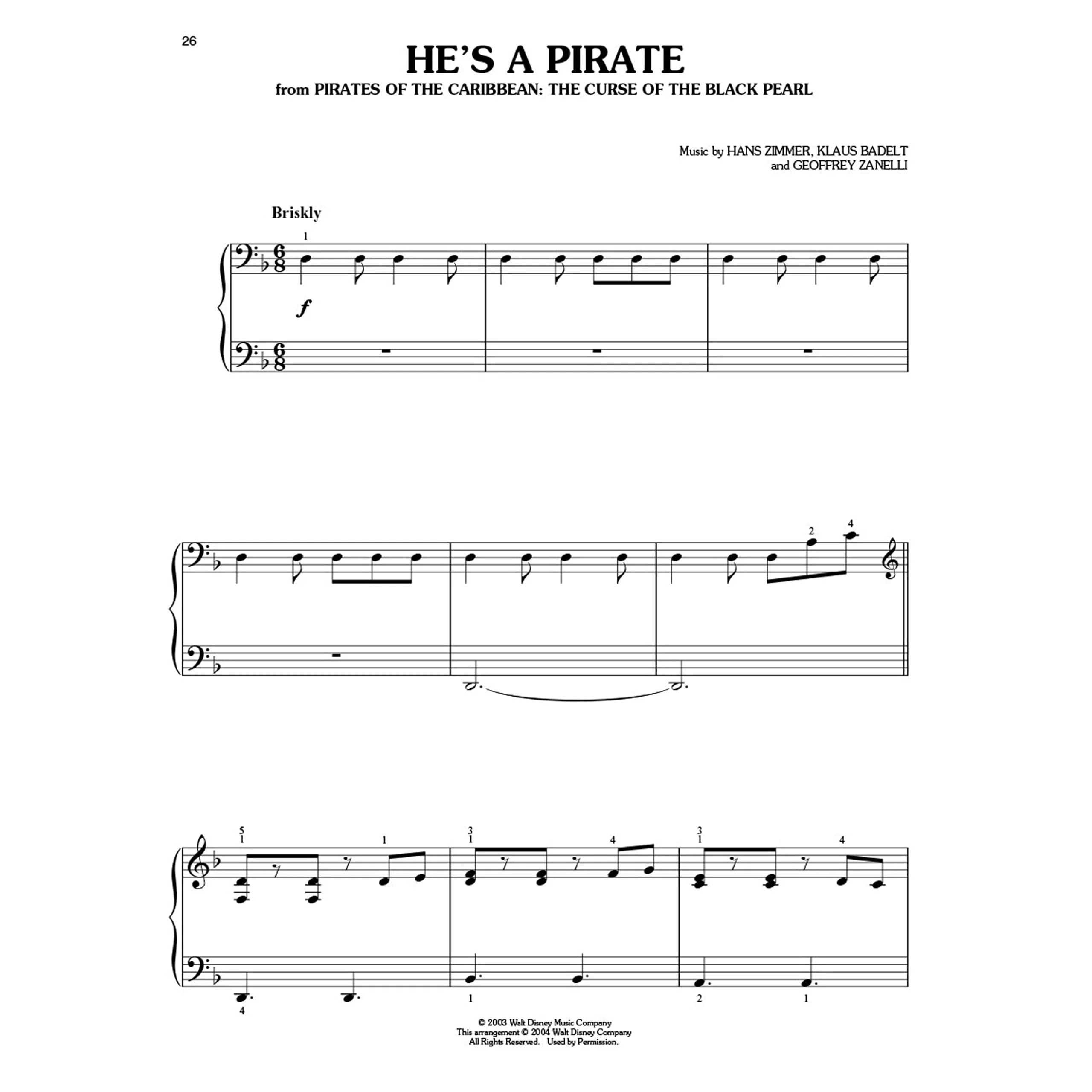 Pirates of the Caribbean: Easy Piano Solo Collection - Image 6