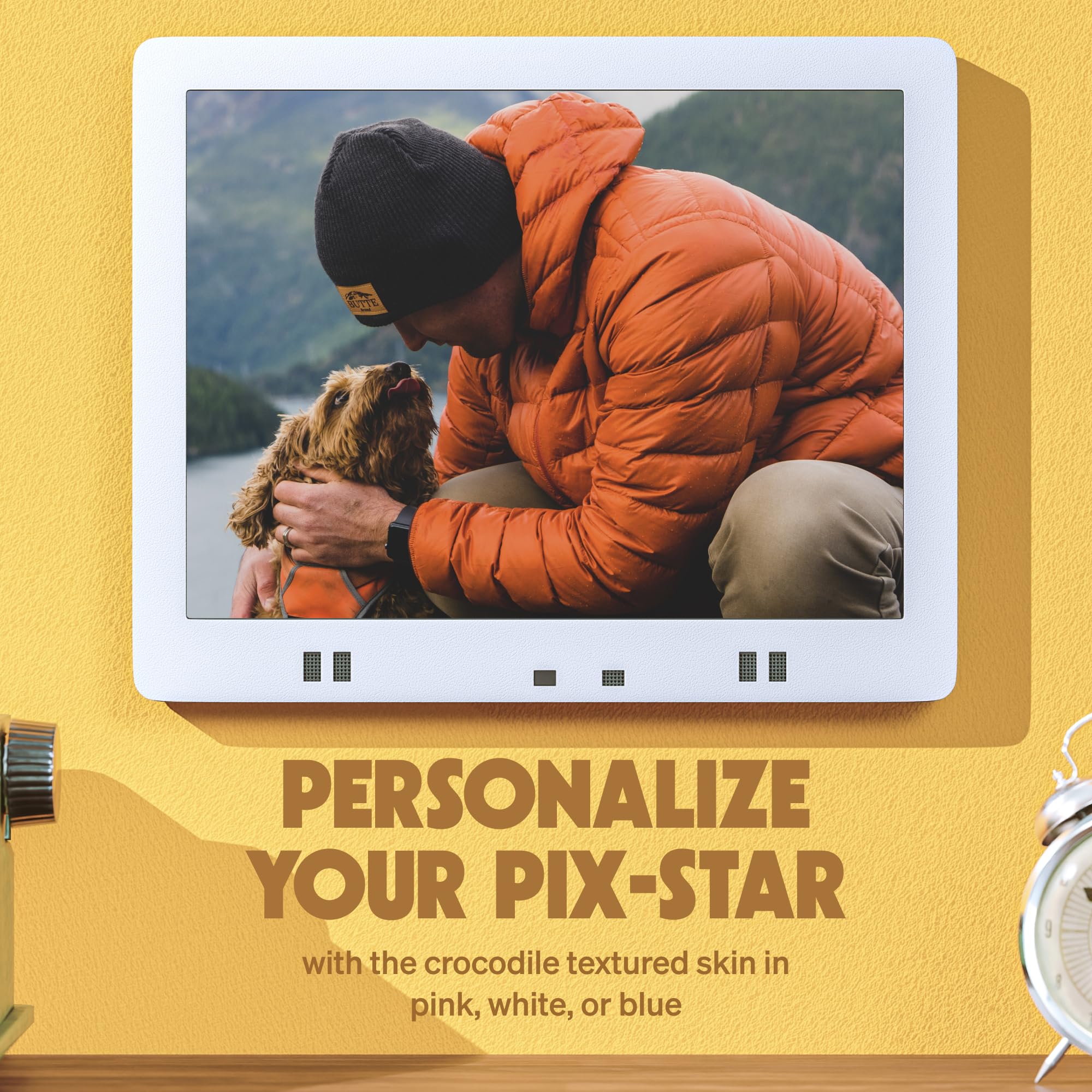 Pix-Star Digital Photo Frame Skins (White, 15 Inch) White - Image 2