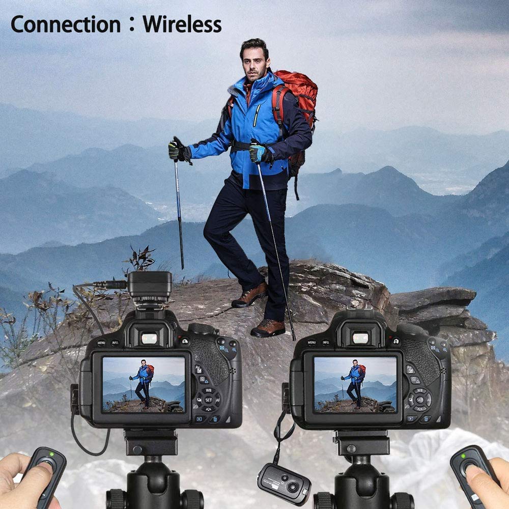 Pixel 2.4GHz Digital Wireless Remote Shutter Release oppilas E3 for Canon, Pentax, Samsung, Contax, Sigma and Hassleblad Cameras, Replaces Canon RS-60E3 - Image 2