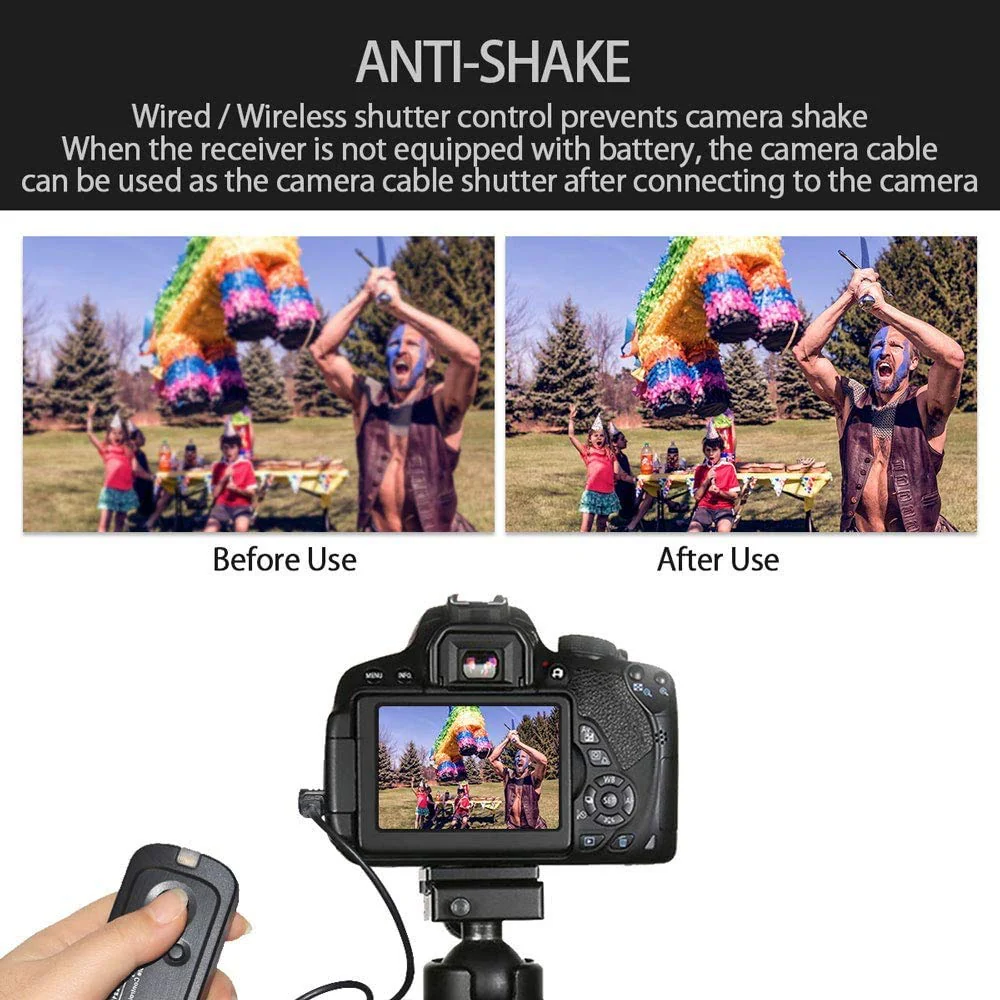 Pixel 2.4GHz Digital Wireless Remote Shutter Release oppilas E3 for Canon, Pentax, Samsung, Contax, Sigma and Hassleblad Cameras, Replaces Canon RS-60E3 - Image 4