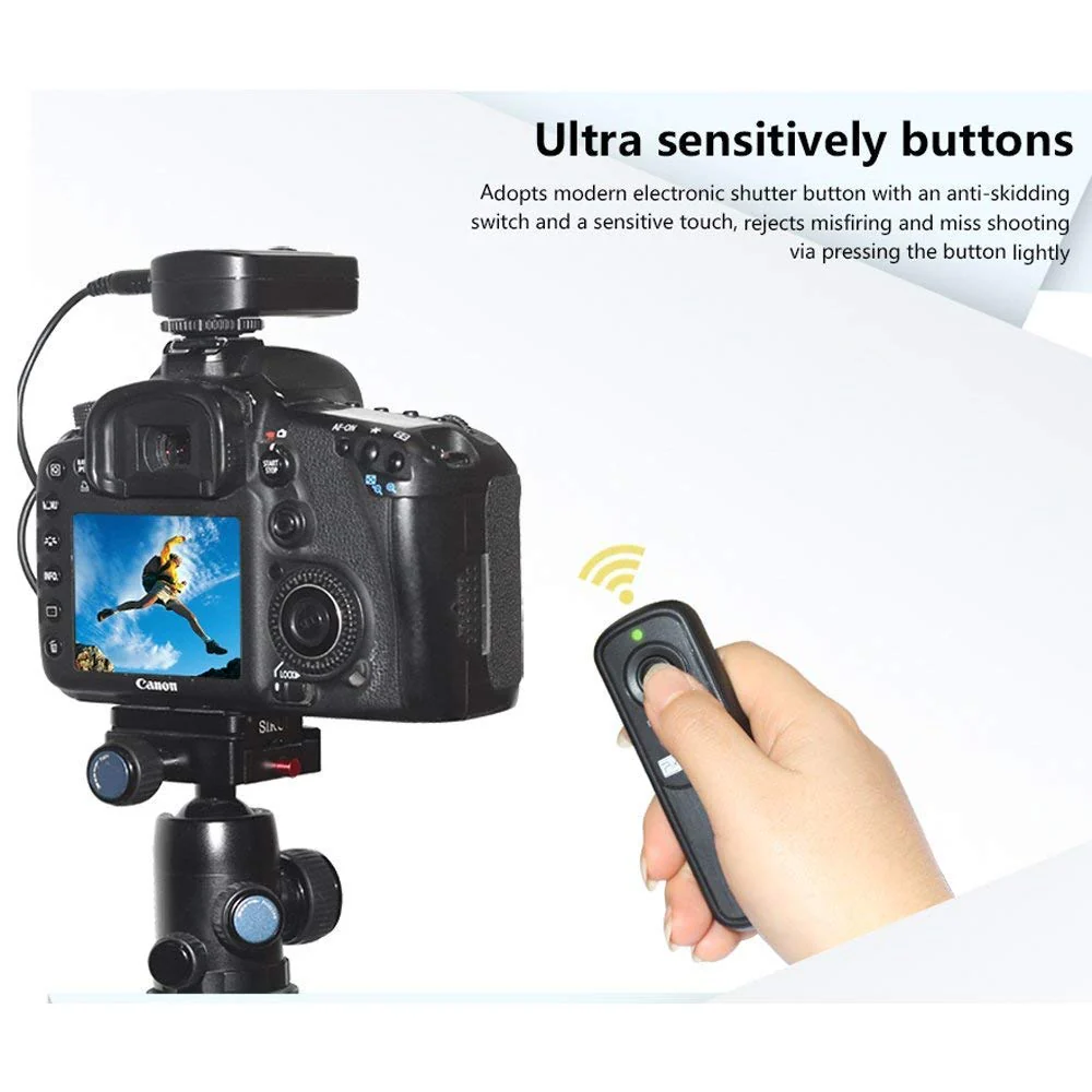 Pixel Camera Wireless Remote Shutter Release RW-DC0 for Nikon Z8 Z9 D3 D4 D5 D6 D800 D850 D800E D810A D810 D700 D500 D300 D300s D200 F100 F90 F90X F6 F5 N90s D1X D2H with Nikon MC-30A MC-36A - Image 4