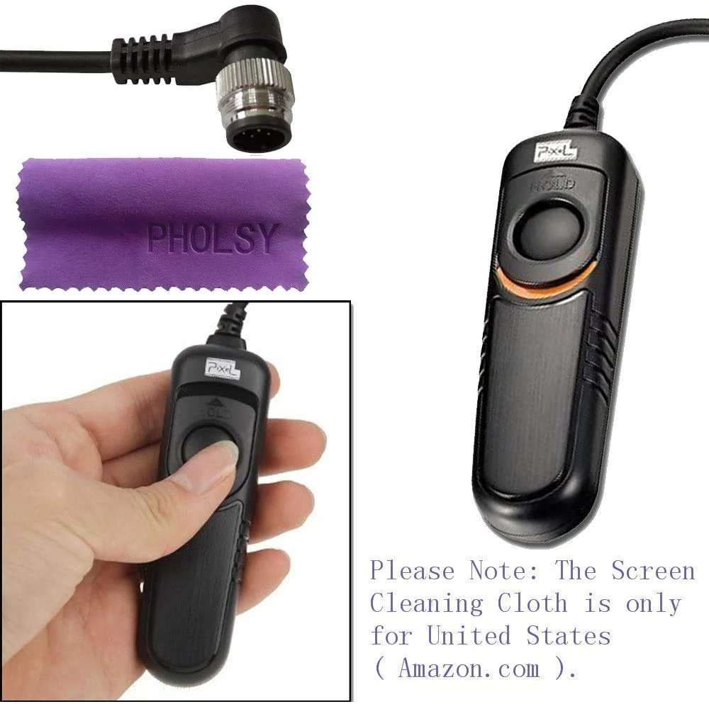 Pixel Remote Commander Shutter Release Cable DC0 Compatible with Nikon Z8 Z9 D3 D4 D5 D6 D800 D850 D810 D700 D500 D300 D200 F6 F100 F5 F90X F90 N90s D1X D2H D3X Compatible with Nikon MC-30A - Image 7