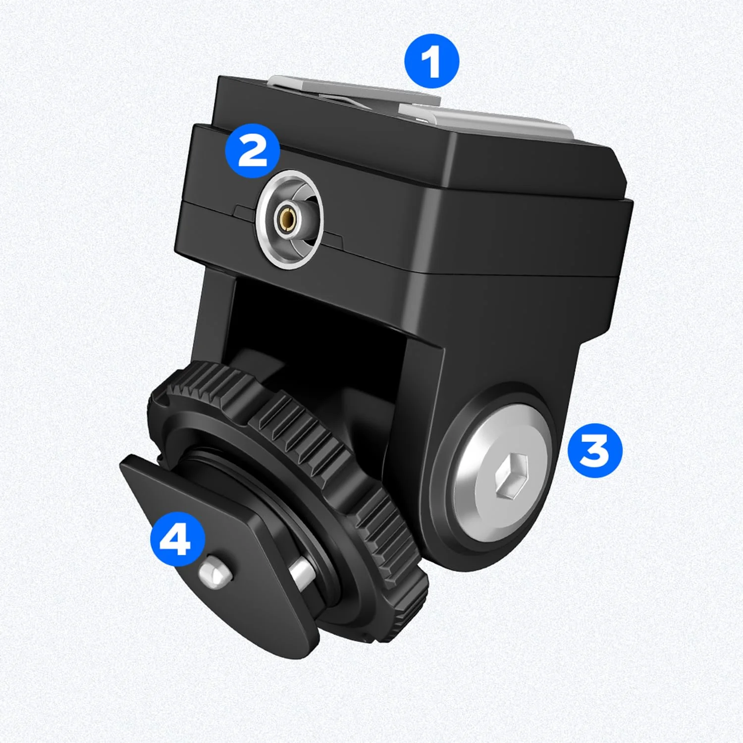 PIXEL Standard Hot Shoe Adapter with Extra PC sync Connection Port & 3.5mm Mini Phone Connection Port for Connecting Cameras to Additional Off-Camera Flash,Studio Light,Strobes or Other Accessories - Image 7