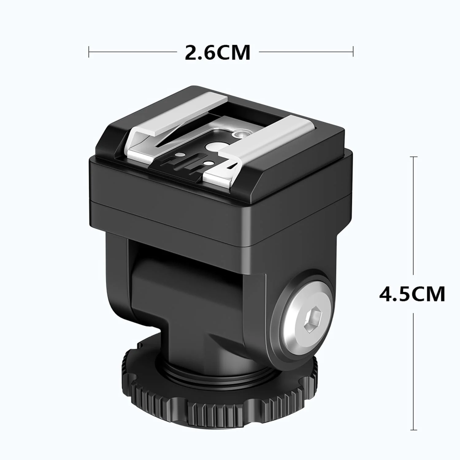 PIXEL Standard Hot Shoe Adapter with Extra PC sync Connection Port & 3.5mm Mini Phone Connection Port for Connecting Cameras to Additional Off-Camera Flash,Studio Light,Strobes or Other Accessories - Image 8