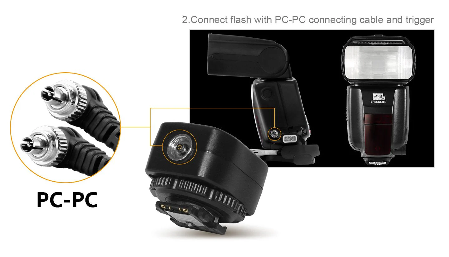 Pixel TF-335 Hot Shoe Mount TTL Hot Shoe Adapter for Sony Cameras A7 A7S A7SII A7R A7RII A7II NEX6 RX1 RX1R RX10 RX100II HX50 A6000 A6300 and Sony Flash Speedlite HVLF58AM HVLF56AM MINOLTA 5600HS - Image 6