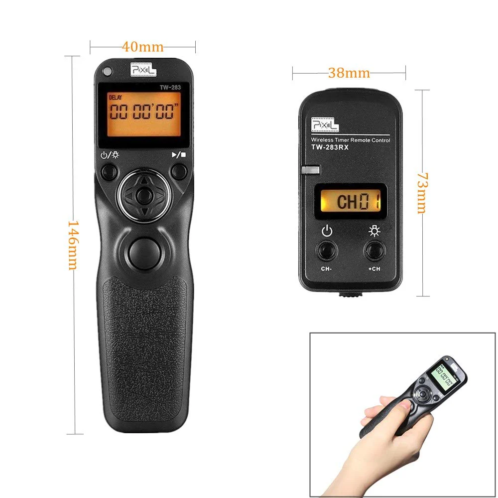 Pixel Timer Shutter Release Remote Control TW283-DC2 Remote Release for Nikon Z7 Z7II Z6 Z6II Z5 D5600 D3300 D5000 D5100 D5200 D5300 D5500 D90 D7000 D7100 D7200 D7500 D780 D610 D750 P7700 P7800 TW-DC2 Nikon - Image 3