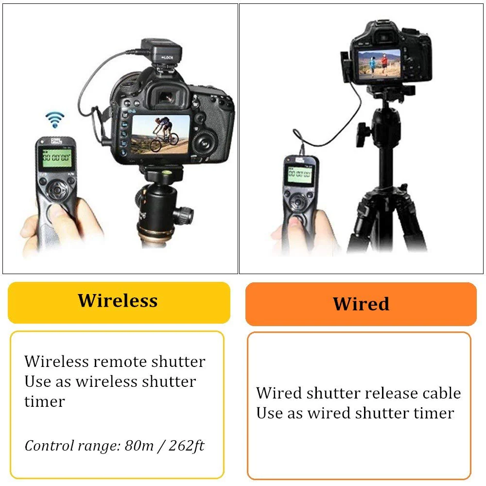 Pixel Timer Shutter Release Remote Control TW283-DC2 Remote Release for Nikon Z7 Z7II Z6 Z6II Z5 D5600 D3300 D5000 D5100 D5200 D5300 D5500 D90 D7000 D7100 D7200 D7500 D780 D610 D750 P7700 P7800 TW-DC2 Nikon - Image 4