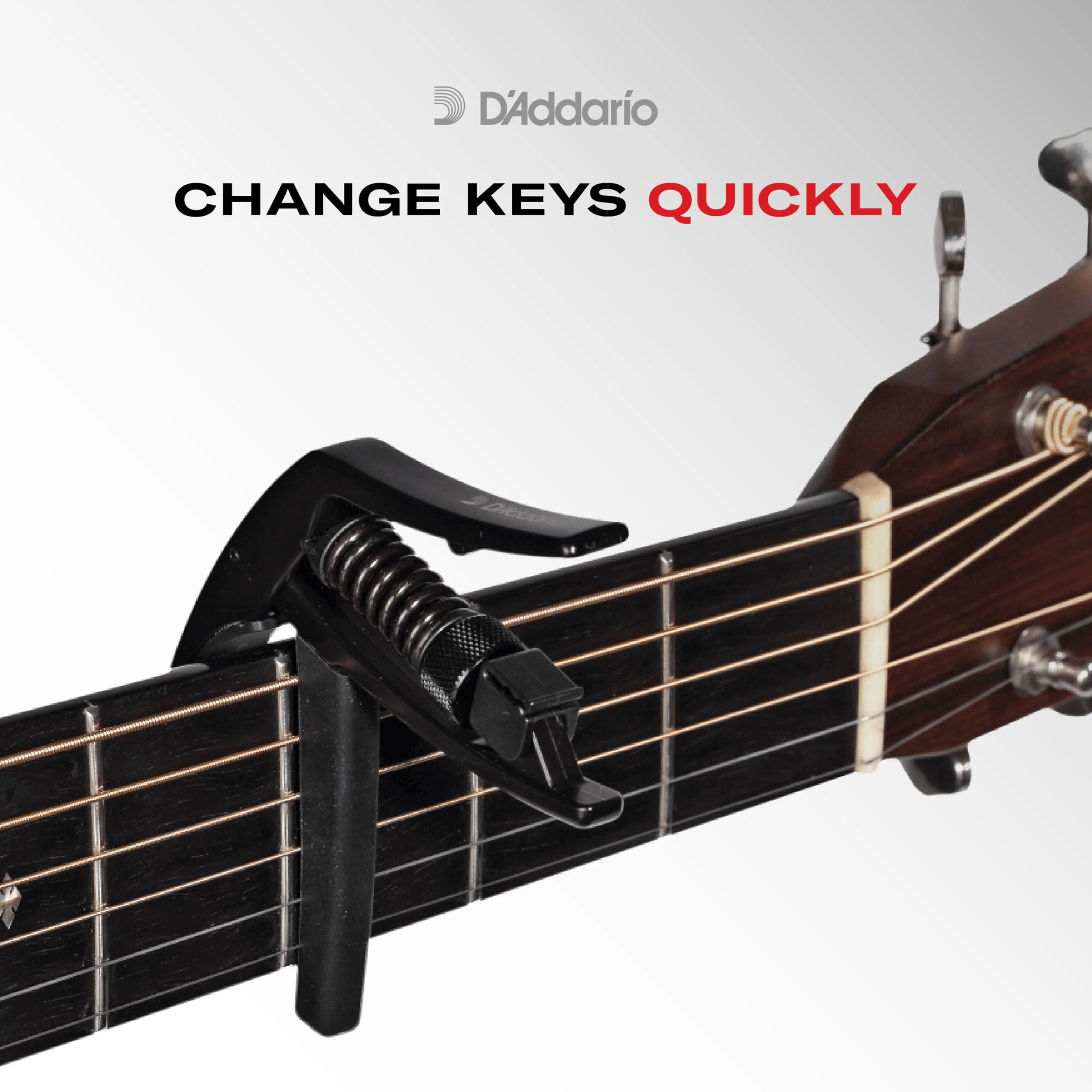 Planet Waves by D'Addario Planet Waves Guitar Capo – NS Artist - For 6-String Electric and Acoustic Guitars - Single Hand Use – Integrated Pick Holder -Black - Image 2