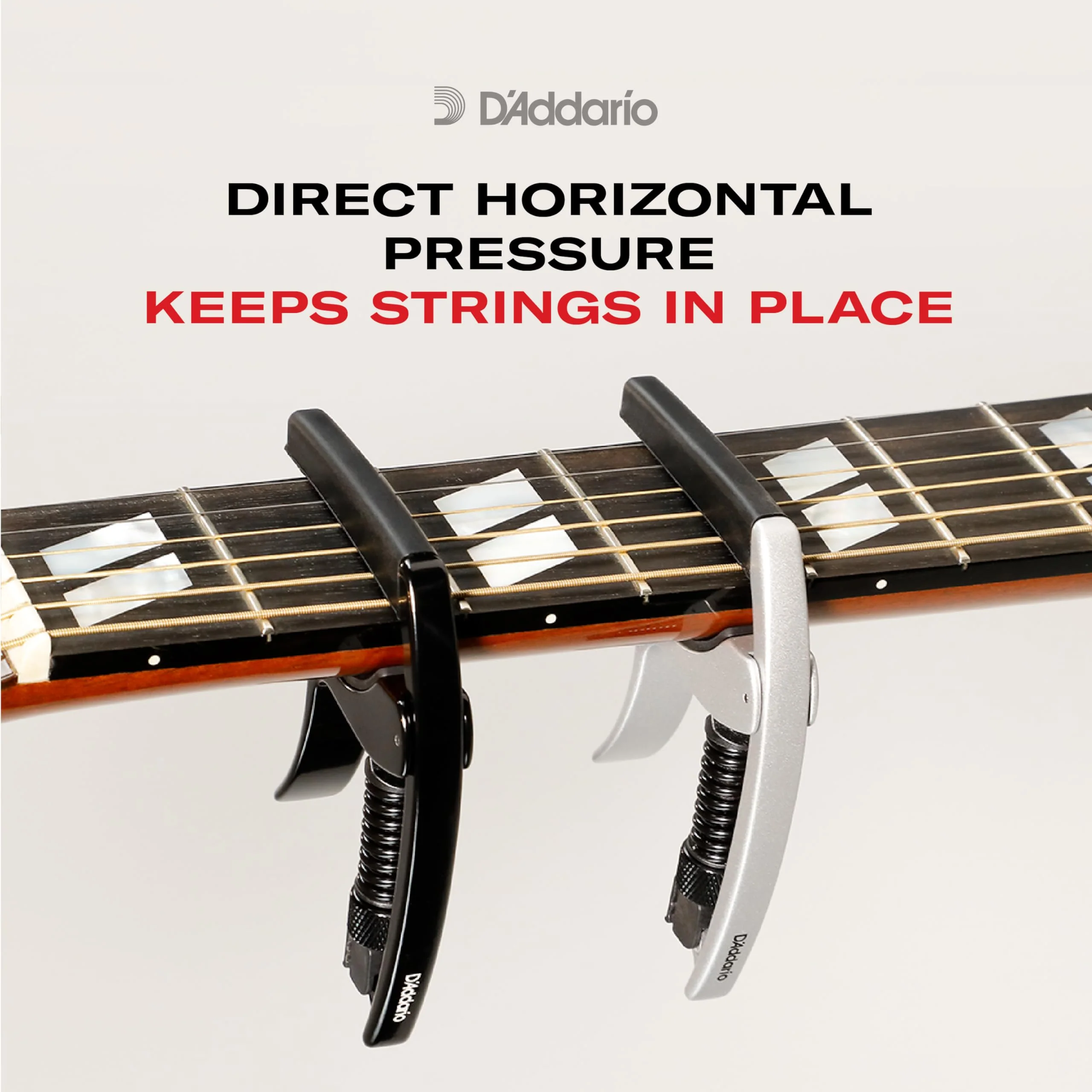 Planet Waves by D'Addario Planet Waves Guitar Capo – NS Artist - For 6-String Electric and Acoustic Guitars - Single Hand Use – Integrated Pick Holder -Black - Image 4