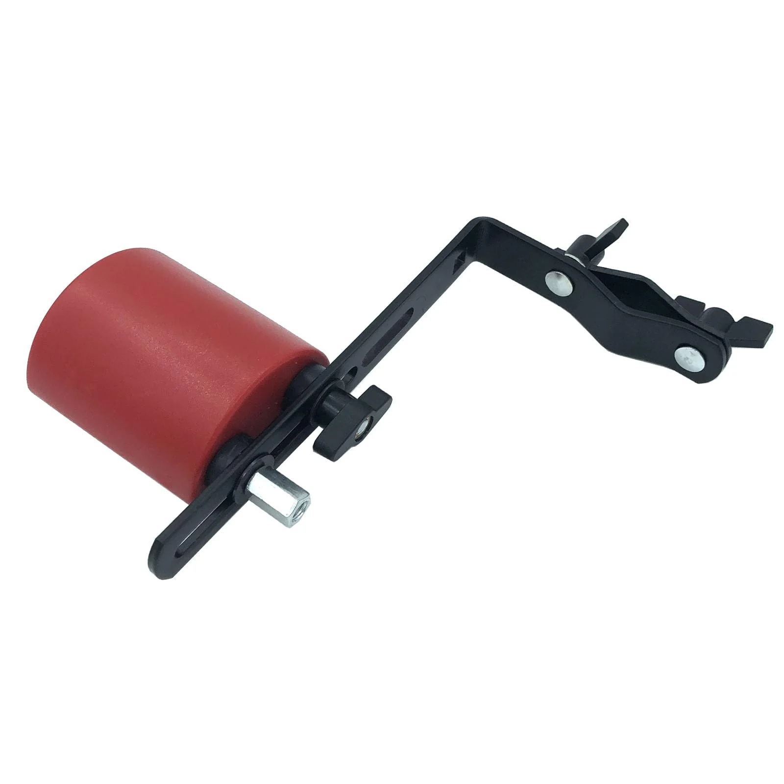Plastic Percussion Cowbell with Clamping Mount Bracket Kit Include 3.27inch Red Jam Block, 4.4inch Yellow Jam Block and L Shape Percussion Mount Bracket for Drum Set Double Plastic Red-Yellow - Image 2