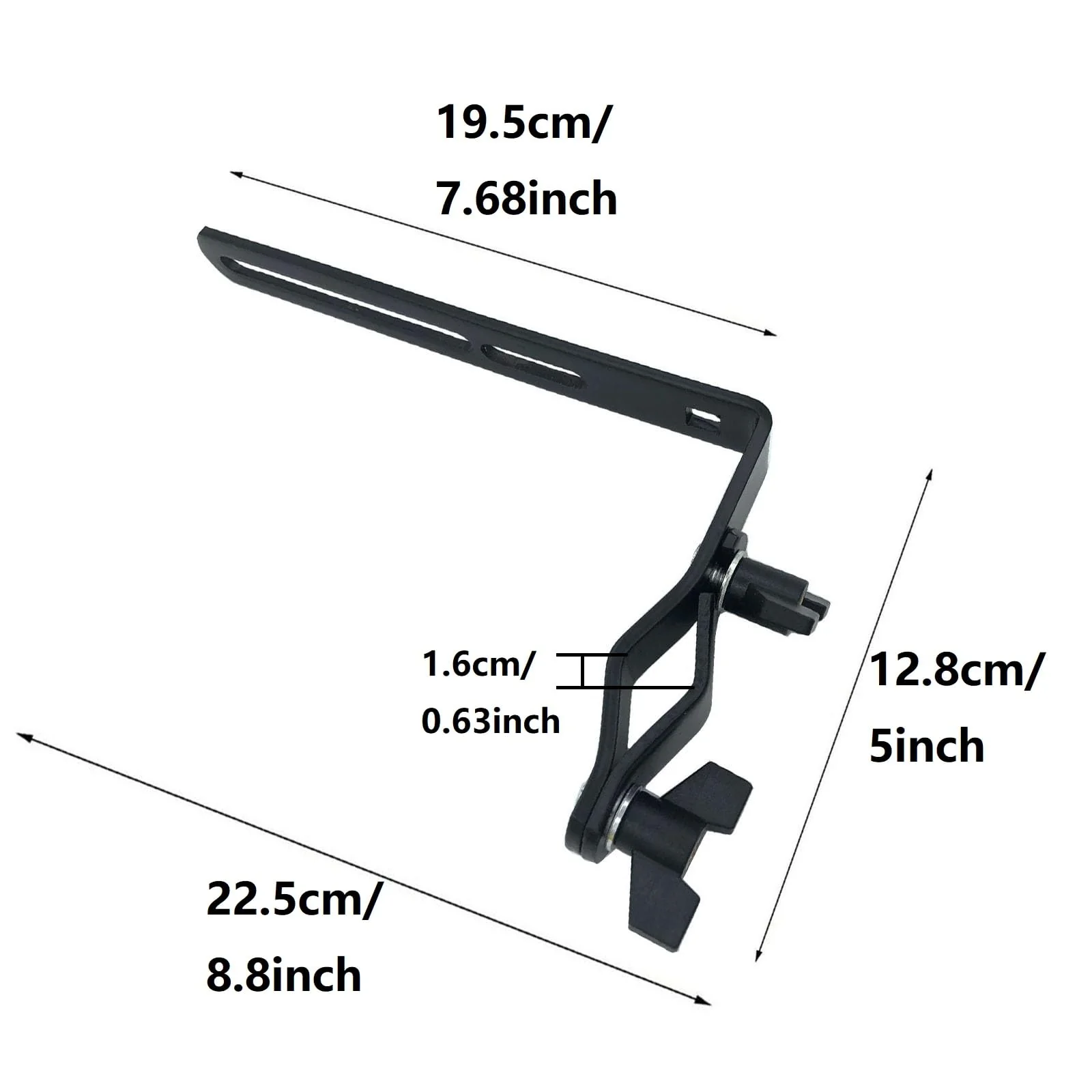 Plastic Percussion Cowbell with Clamping Mount Bracket Kit Include 3.27inch Red Jam Block, 4.4inch Yellow Jam Block and L Shape Percussion Mount Bracket for Drum Set Double Plastic Red-Yellow - Image 7