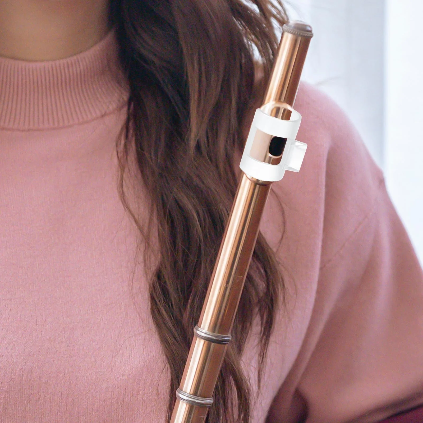 Player Flute Aid Mouth Blow Aid Mouth Flute Trainer Practical Flute Mouth Flute Accessory Portable Flute Flute Playing Aid Apparatus Music Instrument Accessory - Image 4