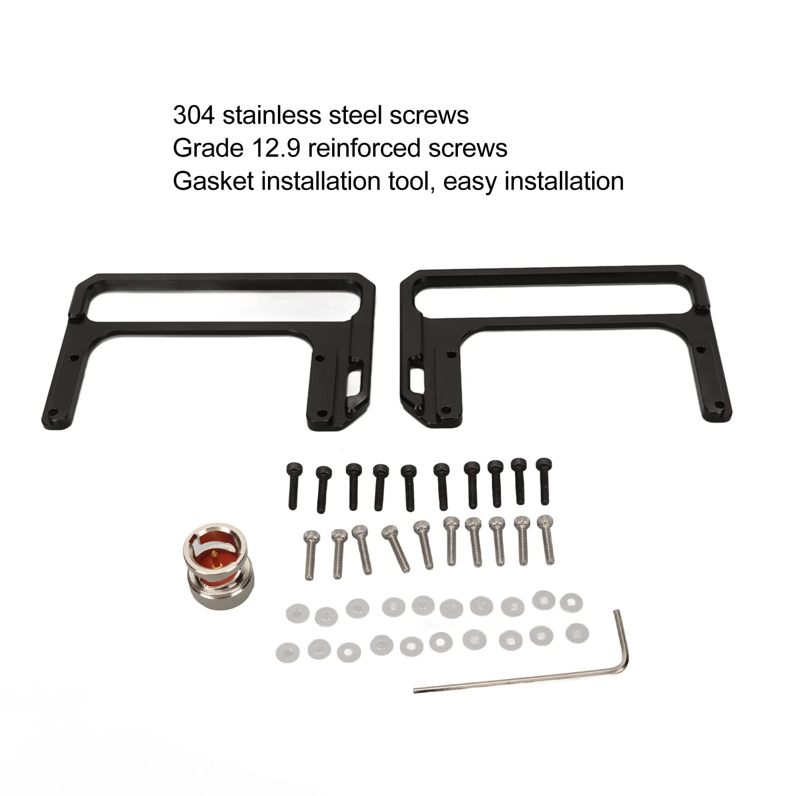 plplaaoo Metal Shortwave Radio Shield, Shortwave Radio Protection Bracket CNC Aluminum Alloy Side Handle, Side Handle Radio Shield, for X6100 Shortwave Radio Protection - Image 4