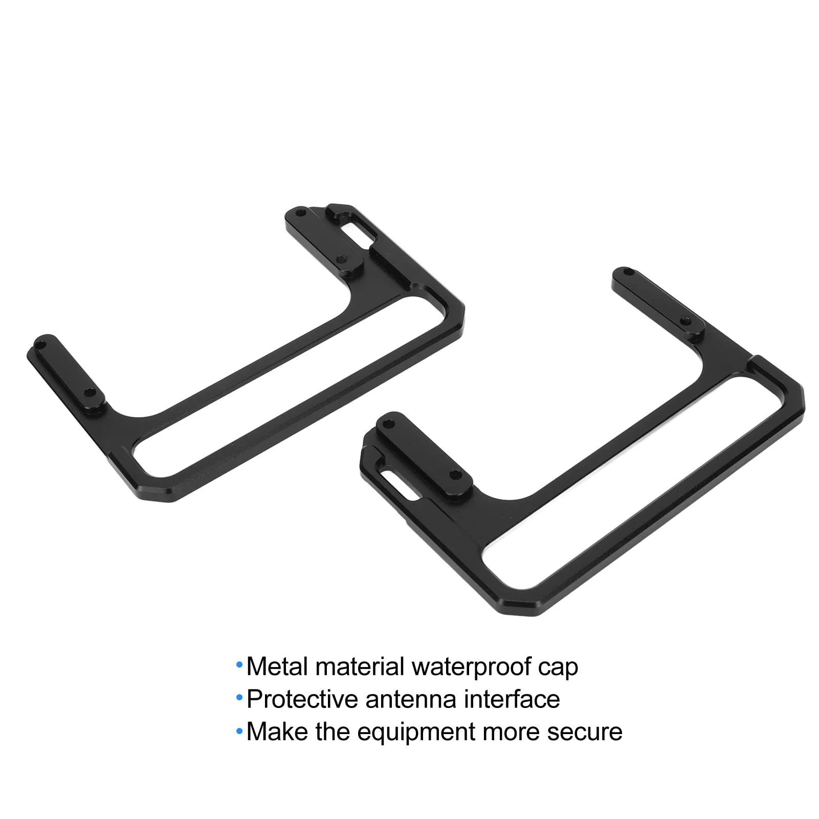 plplaaoo Metal Shortwave Radio Shield, Shortwave Radio Protection Bracket CNC Aluminum Alloy Side Handle, Side Handle Radio Shield, for X6100 Shortwave Radio Protection - Image 5