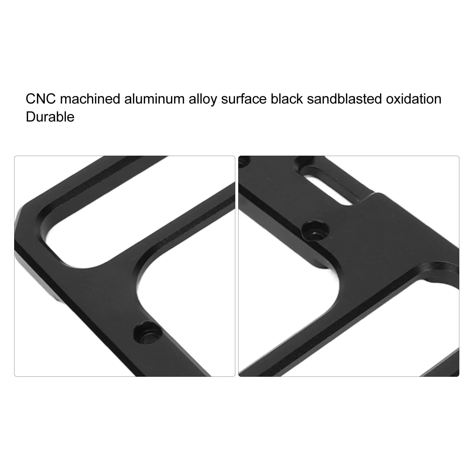 plplaaoo Metal Shortwave Radio Shield, Shortwave Radio Protection Bracket CNC Aluminum Alloy Side Handle, Side Handle Radio Shield, for X6100 Shortwave Radio Protection - Image 6