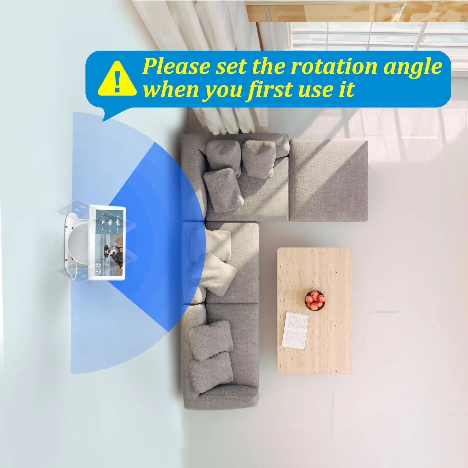 PlusAcc Wall Mount for Show 10 - Cable Management Wall Stand Shelf Compatible with Sonos Era 100 & Show 10 3rd Gen & HomePod, Space Saving Mounting Bracket with Removable Foam (White) White - Image 4