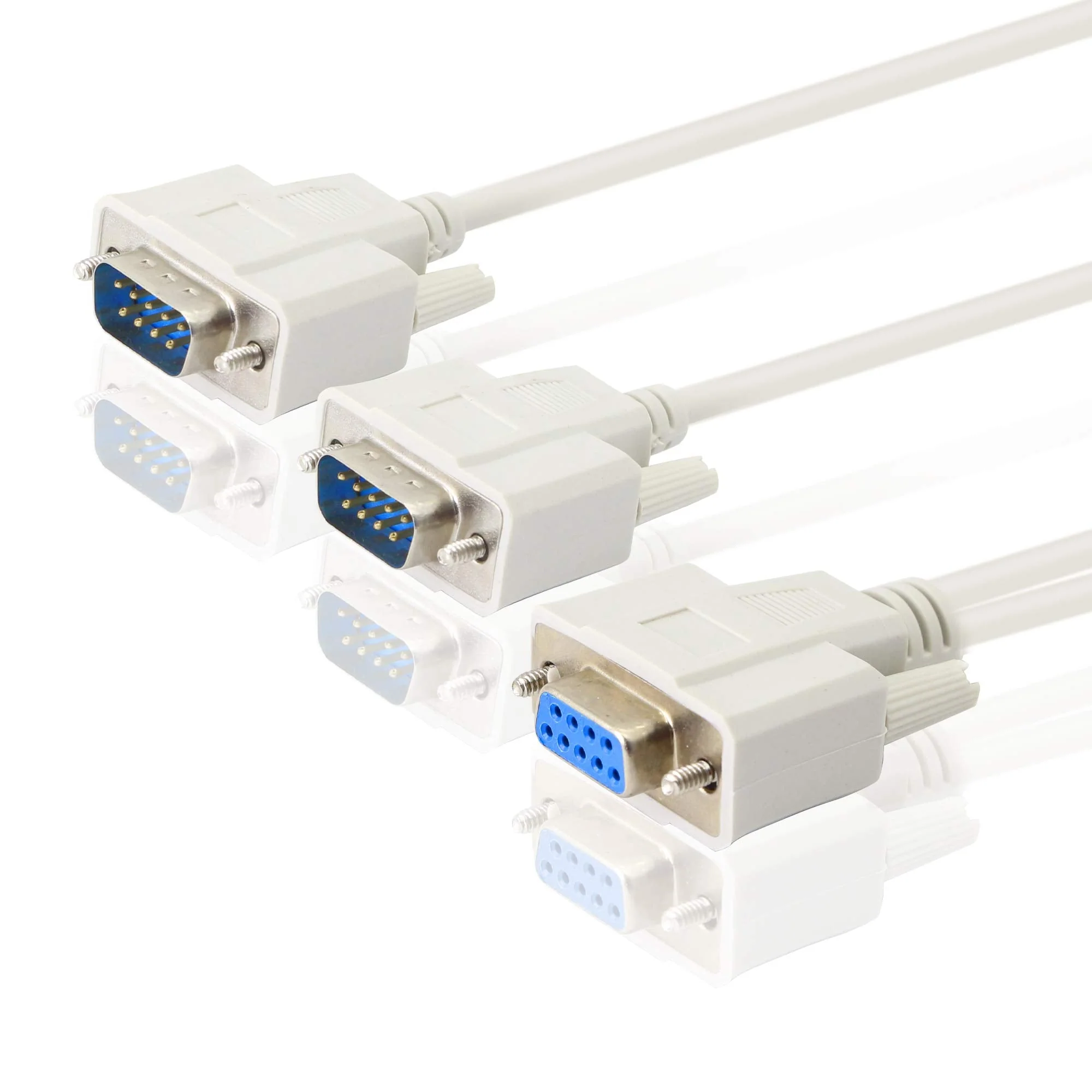 PNGKNYOCN 30cm DB9 Y Splitter Cable DB9 9 Pin 1 Female ale to 2 Male Rs232 Serial Splitter Adapter Straight-Through Cable YOUCHENG for Connect Various Serial Interface Devices - Image 6