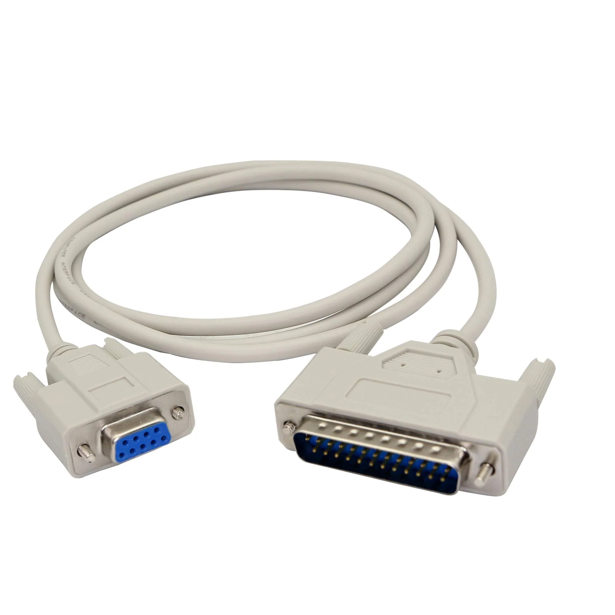 PNGKNYOCN 4.5 Feet DB9 (9 Pin) Female to DB25 (25 Pin) Male Empty Modem Serial Parallel Printer Cable YOUCHENG for DTE PC Mac Linux Data Transmission Communication - Image 2