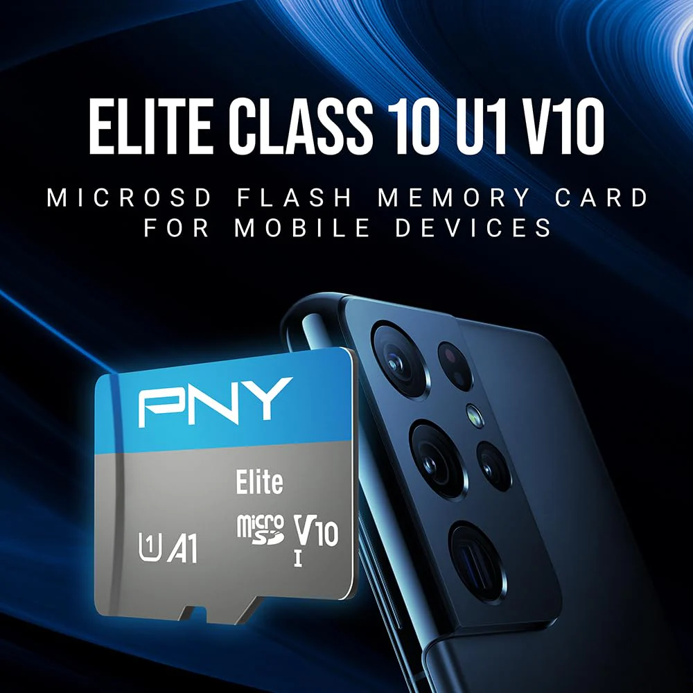 PNY 128GB Elite Mobile Accessories Class 10 U1 V10 A1 microSDXC Flash Memory Card - 100MB/s, Class 10, U1, V10, A1, Full HD, UHS-I, Micro SD - Image 4