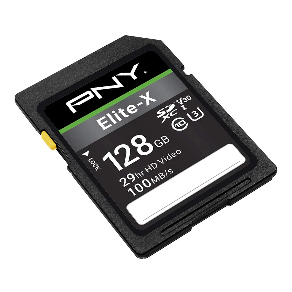 PNY 128GB Elite-X Class 10 U3 V30 SDXC Flash Memory Card - Image 2