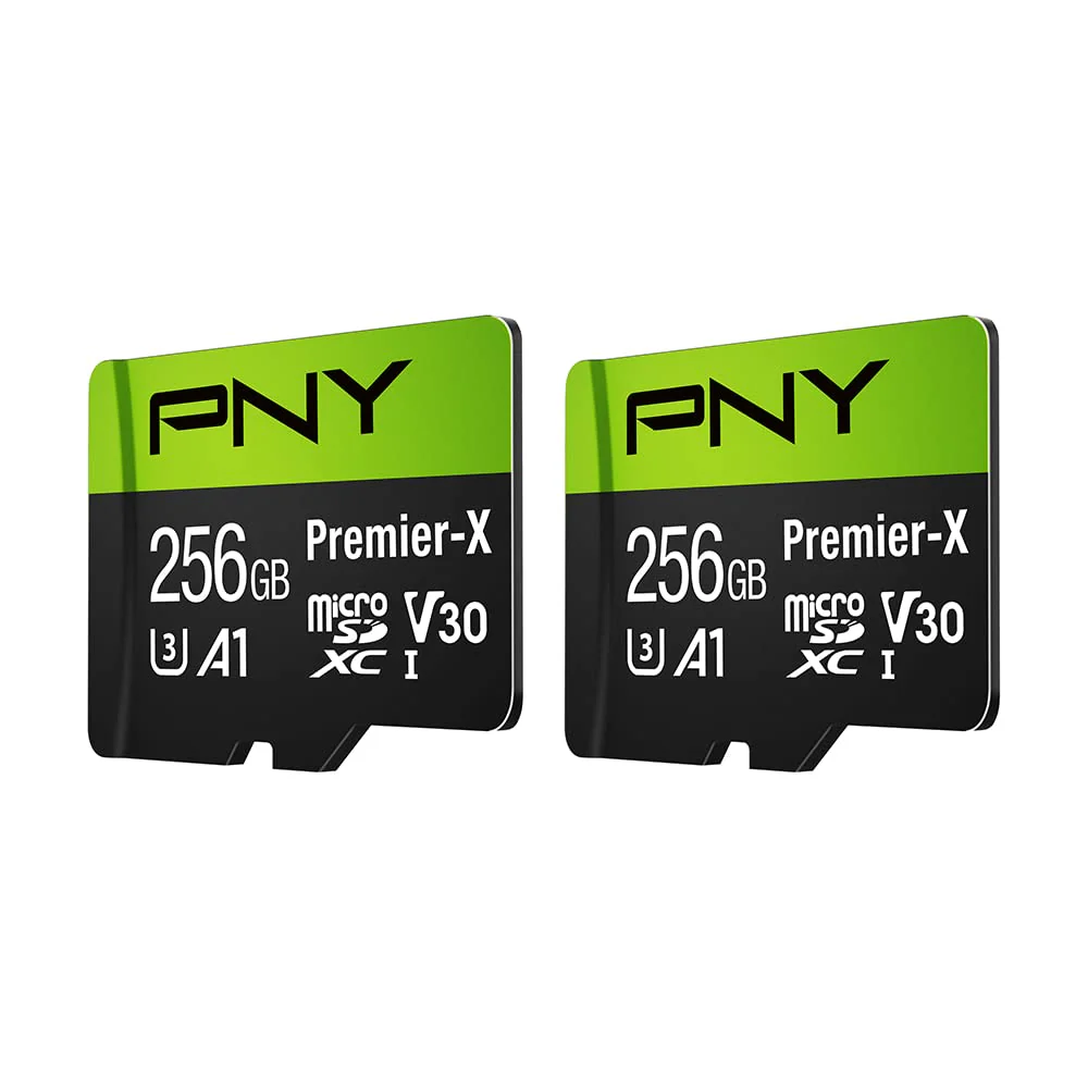 PNY 256GB Premier-X Class 10 U3 V30 microSDXC Flash Memory Card 2-Pack FLASH CARD - 2 PACK - Image 2