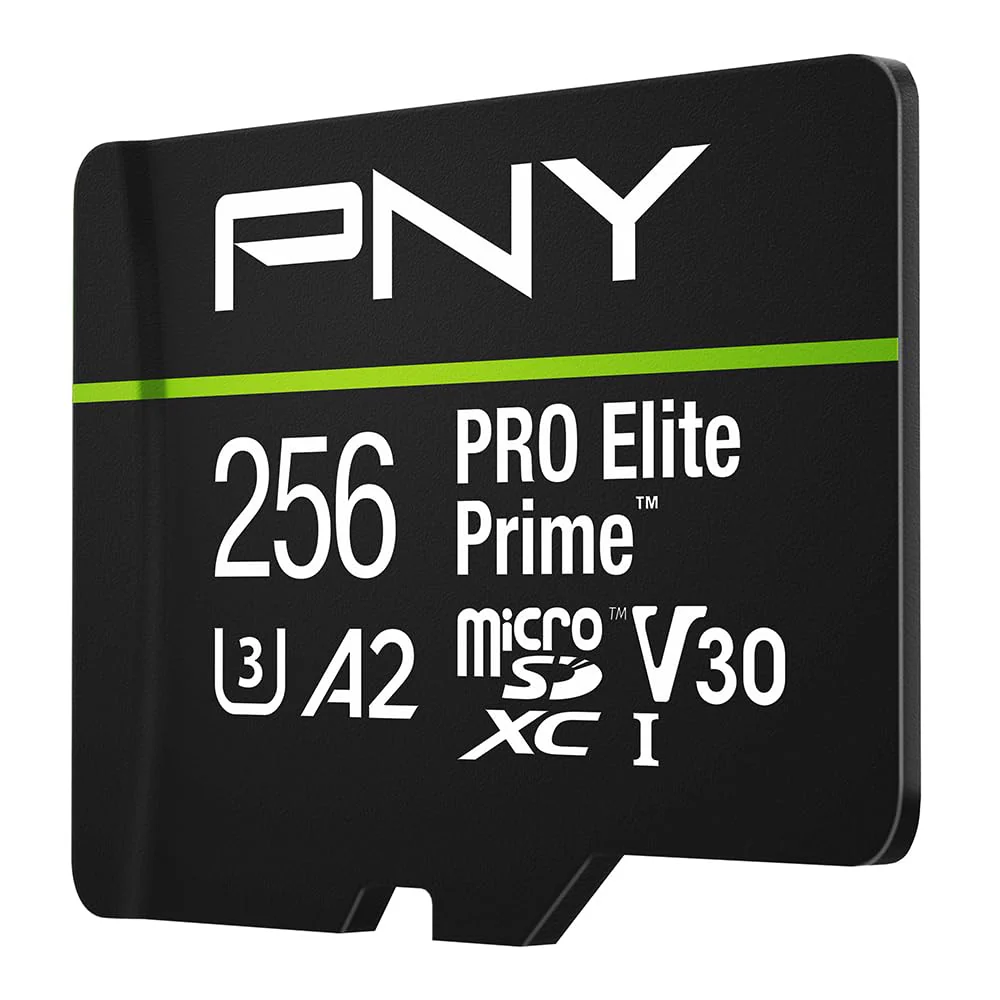 PNY 256GB PRO Elite Prime™ C10 U3 V30 A2 microSDXC Flash Memory Card – Ultra-Fast Speeds, Read 200MB/s, Write 150MB/s, 4K UHD, Full HD, UHS-I, for Smartphones, Drones, Action Cameras - Image 2