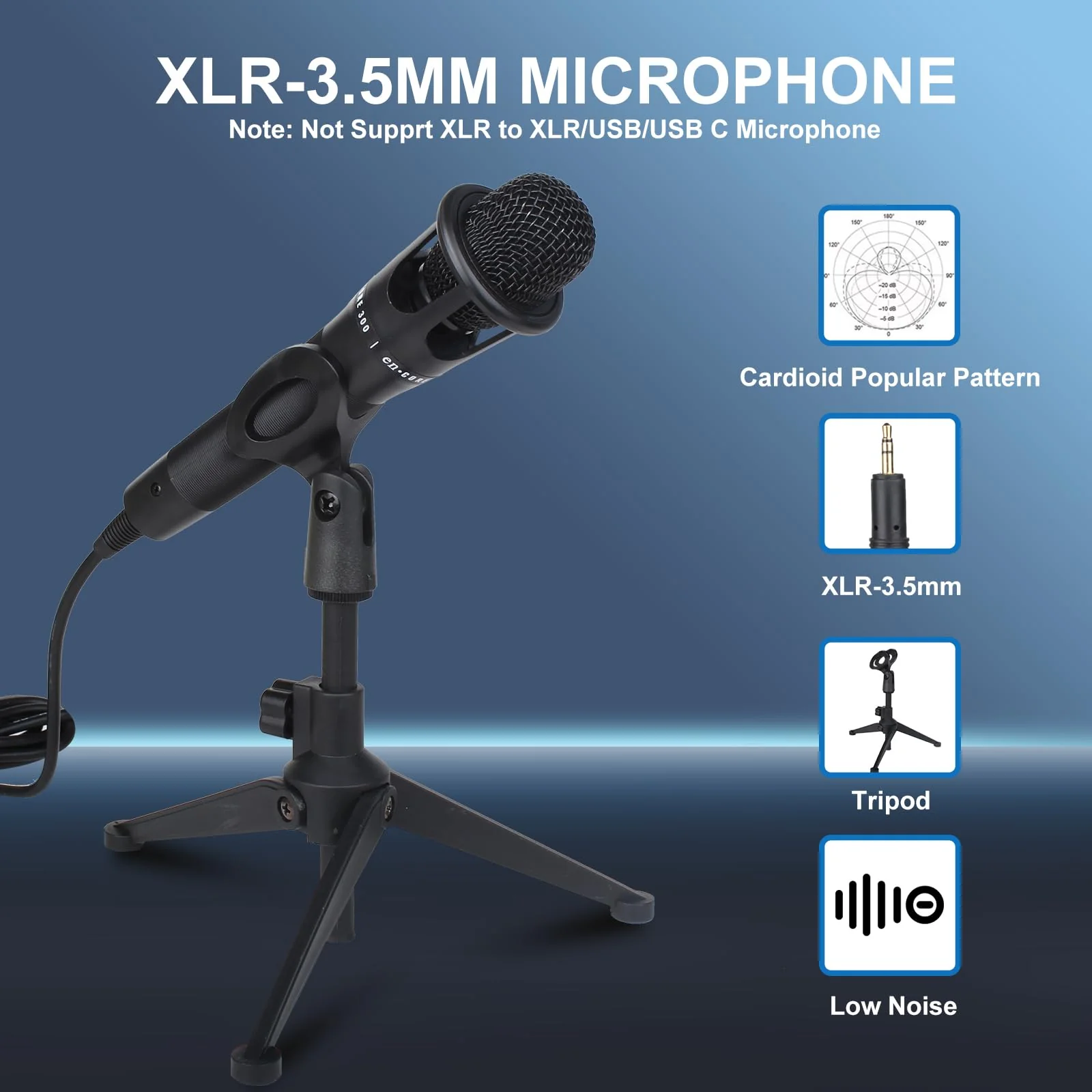 Podcast Equipment Bundle, Basic Audio Interface with Mic and Stand, Denosing, Ducking, Loopback, Easy Used Podcast Bundle for KTV,Streaming,Podcasting, Game, PS5, Gift,YouTube, TikTok(Black) Black - Image 2