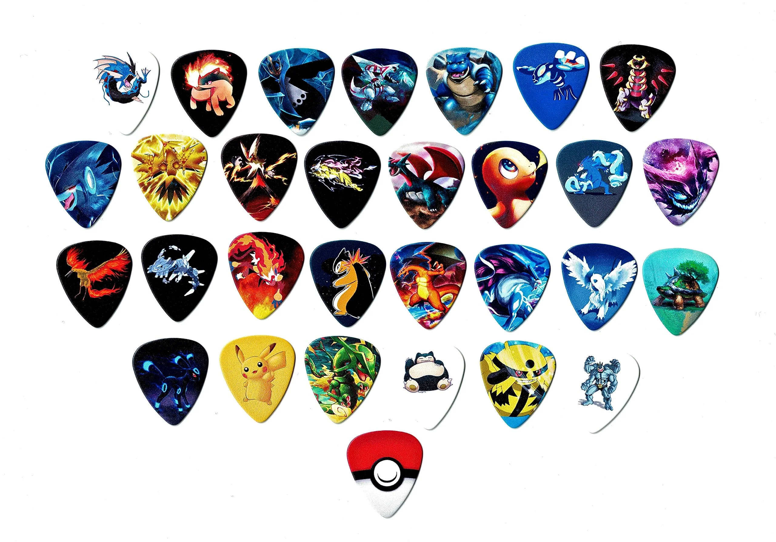 Pokemon Guitar picks (Mega Edition)(Collectibles)(30 picks in a Packet) - Image 2