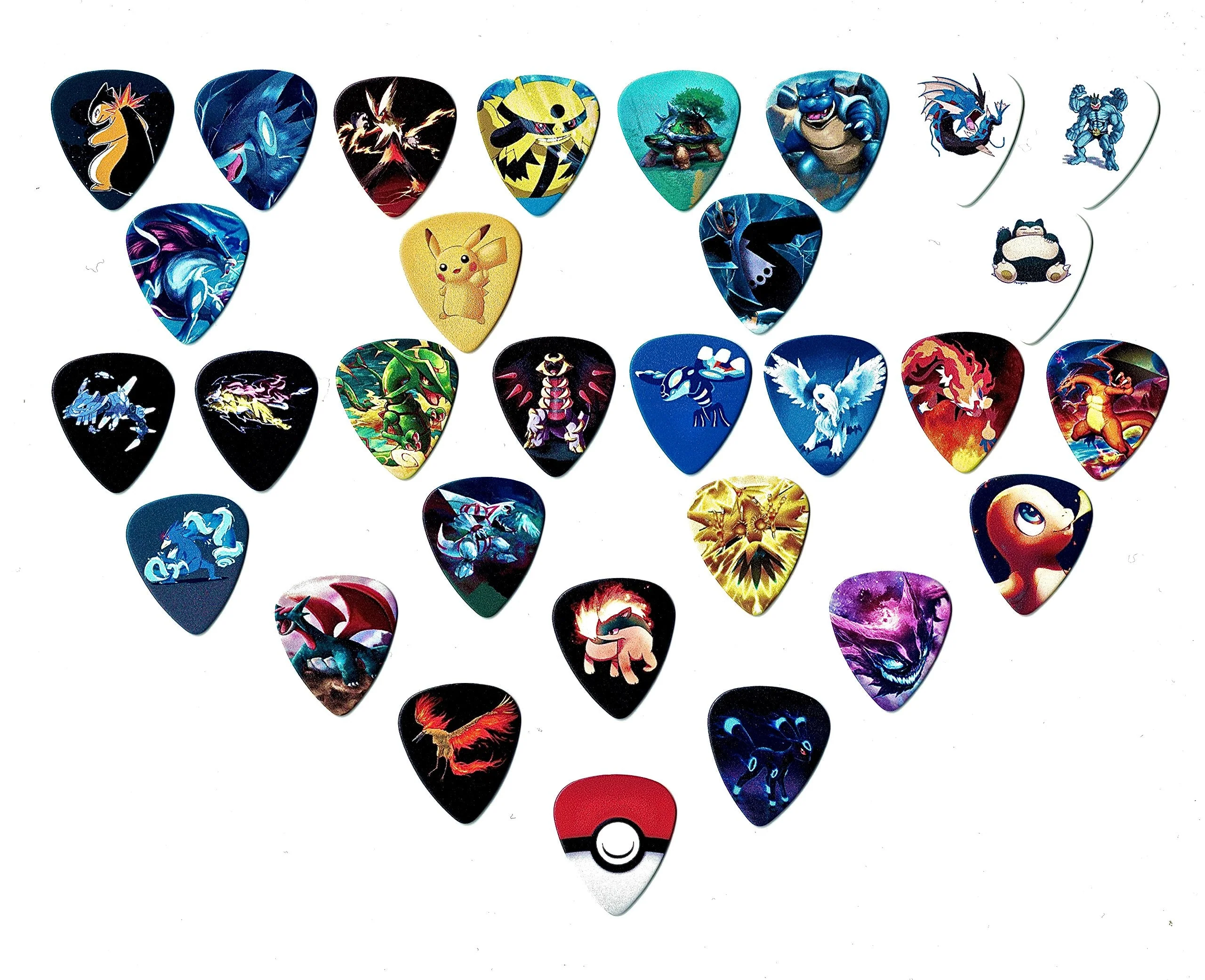 Pokemon Guitar picks (Mega Edition)(Collectibles)(30 picks in a Packet) - Image 3