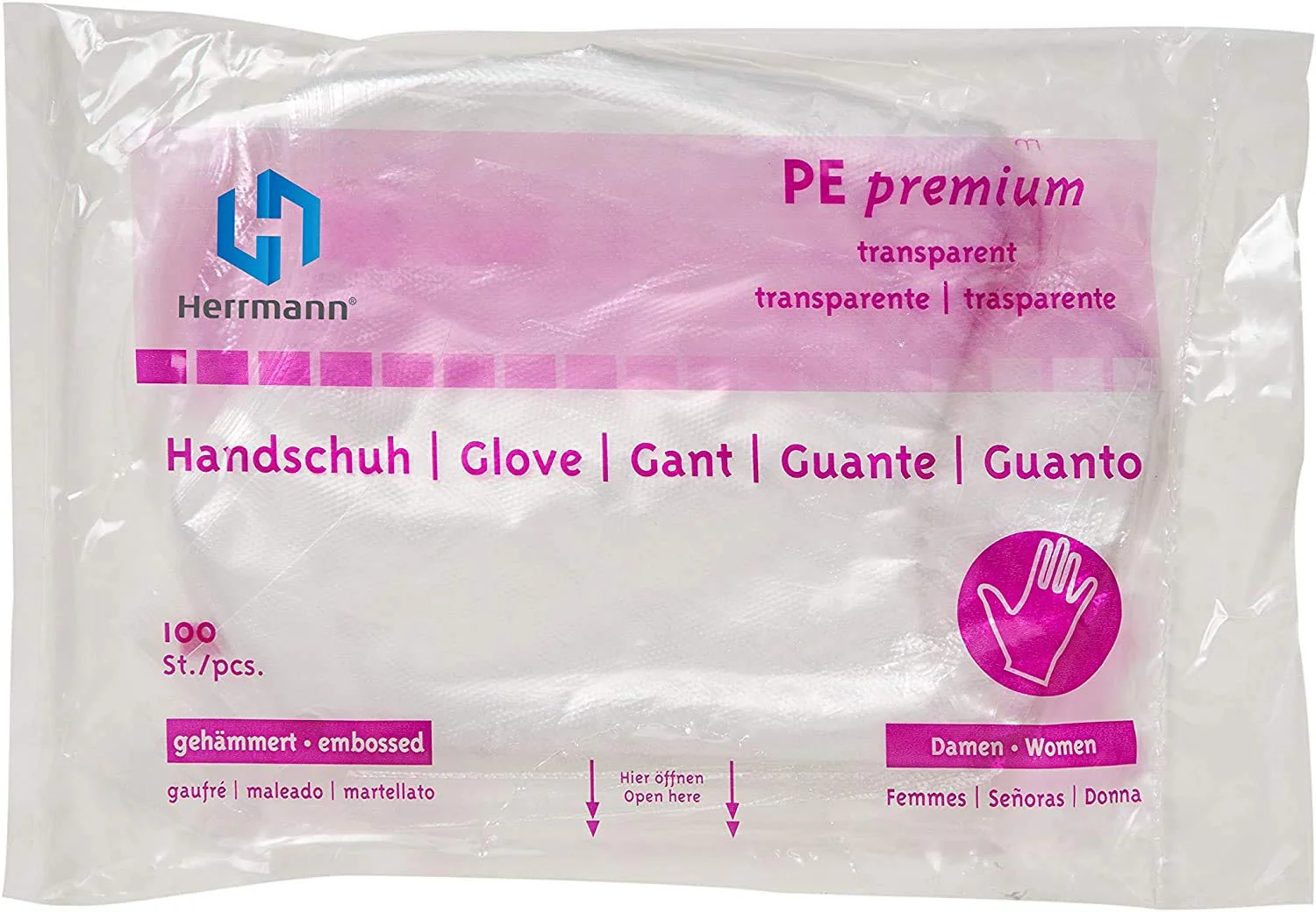 Polyethylene Gloves Transparent (Pack of 100) Diesel Gloves Disposable Gloves (Men) Men - Image 2