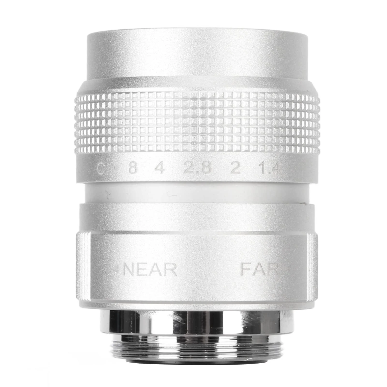 Pomya 25mm F1.4 Large Aperture Manual Focus, CCTV Lens, Prime MFT Lens for M43,Support Bar Shop Parking House Warehouse (Silver) 25mm F1.4 White - Image 7
