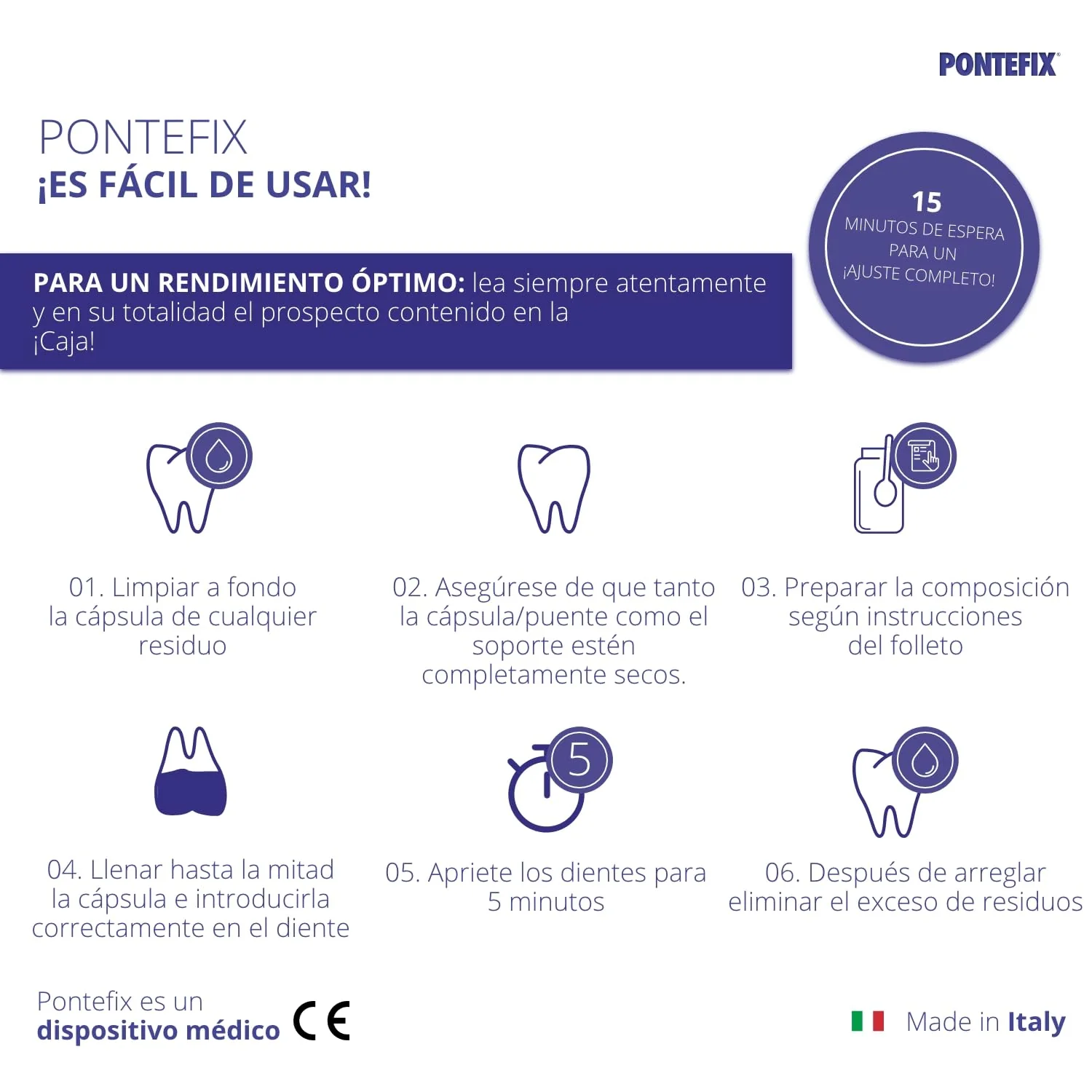 Pontefix Dental Tooth Cement - Attaches Bridges, Crowns and Pin Teeth, Do It Yourself - Image 6