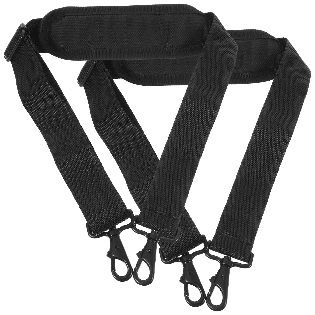 POPETPOP 2Pcs Premium Instrument Bag Shoulder Straps Padded Durable Guitar Case Belts for Violin Cello and More Convenient Replacement for Broken Straps Black Color - Image 9