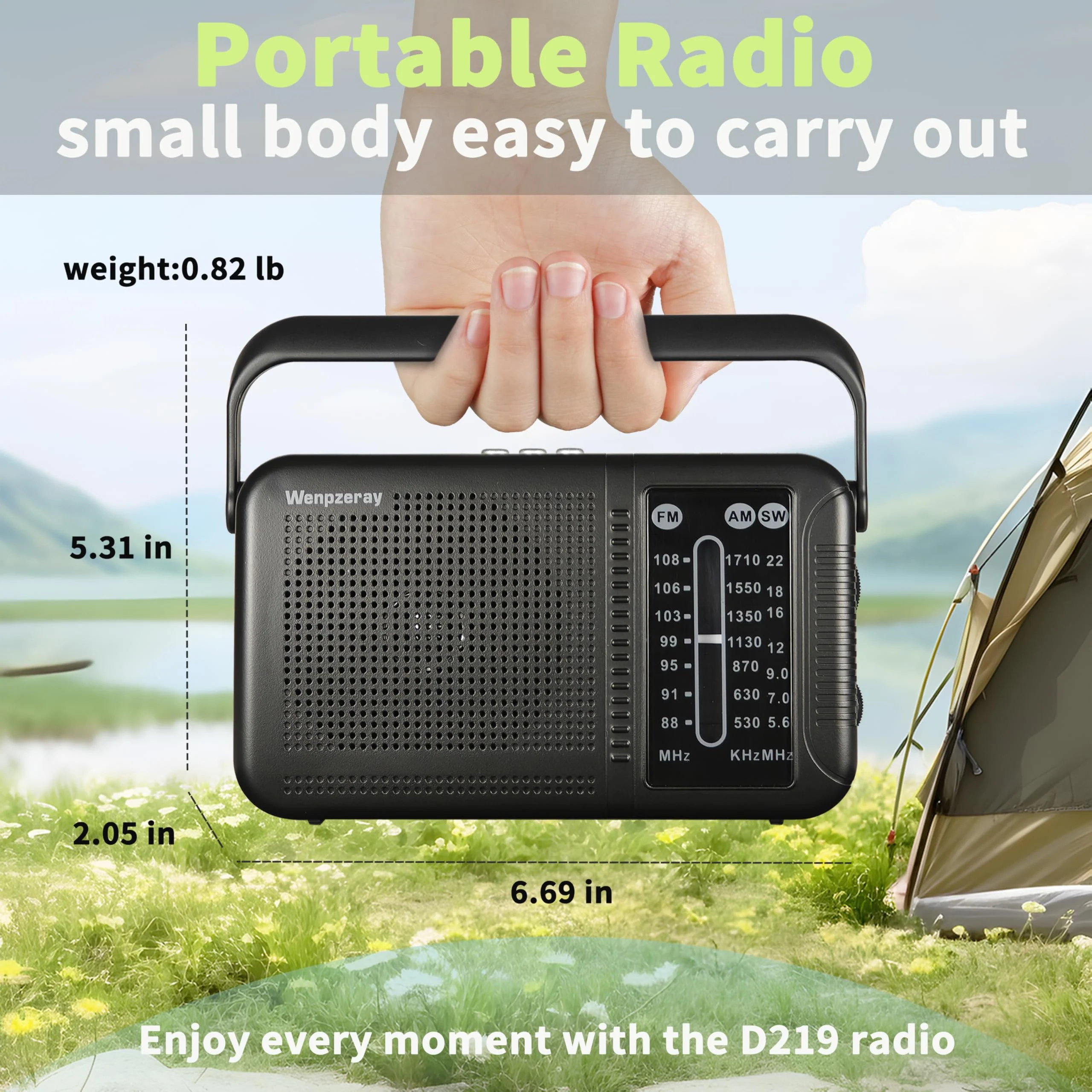 Portable AM FM Shortwave Transistor Radio, Retro Bluetooth Speaker Excellent Reception, Support TF Card/USB Play, Large Dial Battery or USB Powered Easy to Use Indoor, Outdoor, Travel & Storms - Image 8