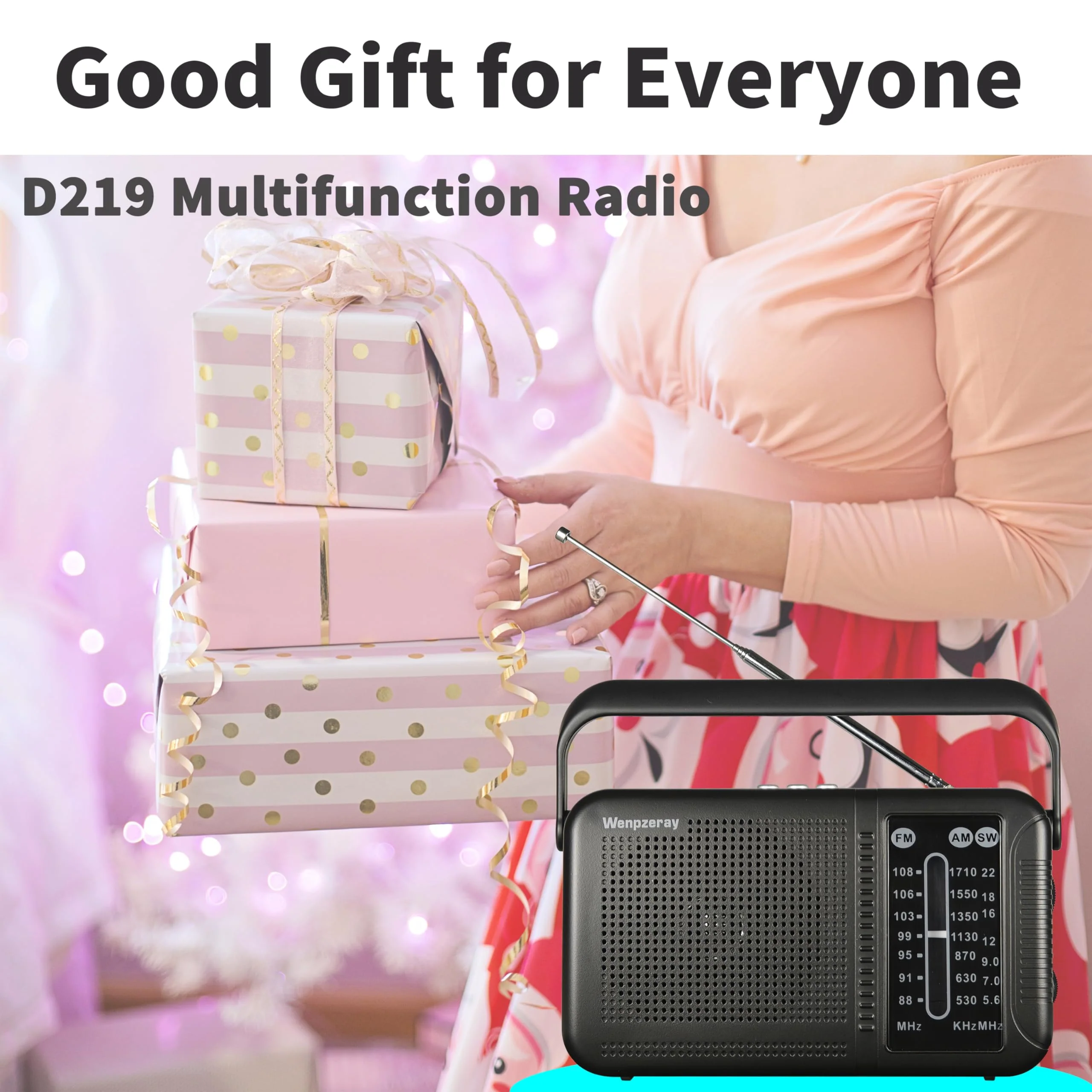 Portable AM FM Shortwave Transistor Radio, Retro Bluetooth Speaker Excellent Reception, Support TF Card/USB Play, Large Dial Battery or USB Powered Easy to Use Indoor, Outdoor, Travel & Storms - Image 9