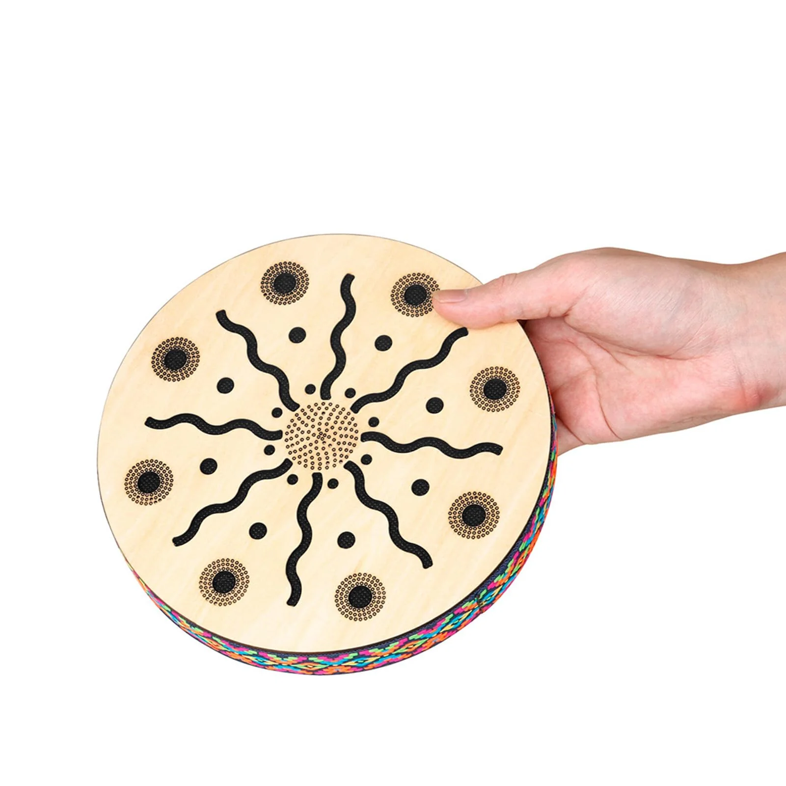 Portable, Authentic Ethnic Sound, Maple Percussion Instrument, 8in, for Meditation, Relaxation, Music Therapy, Home Decor, School - Image 3