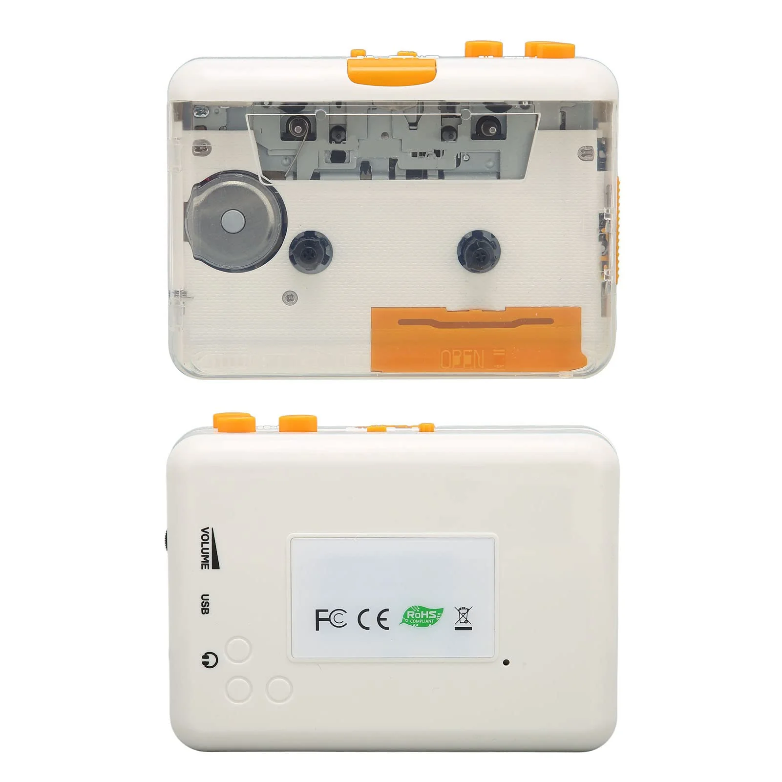 Portable Cassette Player, Cassette Audio Player Tape to MP3 Converter Compatible with Laptops Computer, Convert Mixtapes/Tape Cassettes to for /MP3 - Image 9