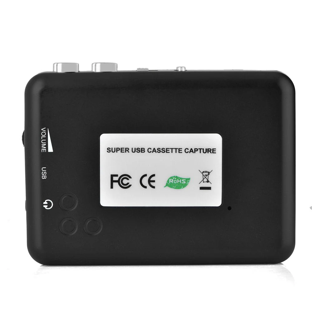 Portable Cassette to MP3 Converter with Headphones Transfer USB Cassette Tape to PC MP3 CD Switcher Converter Capture Audio Music Player - Image 8