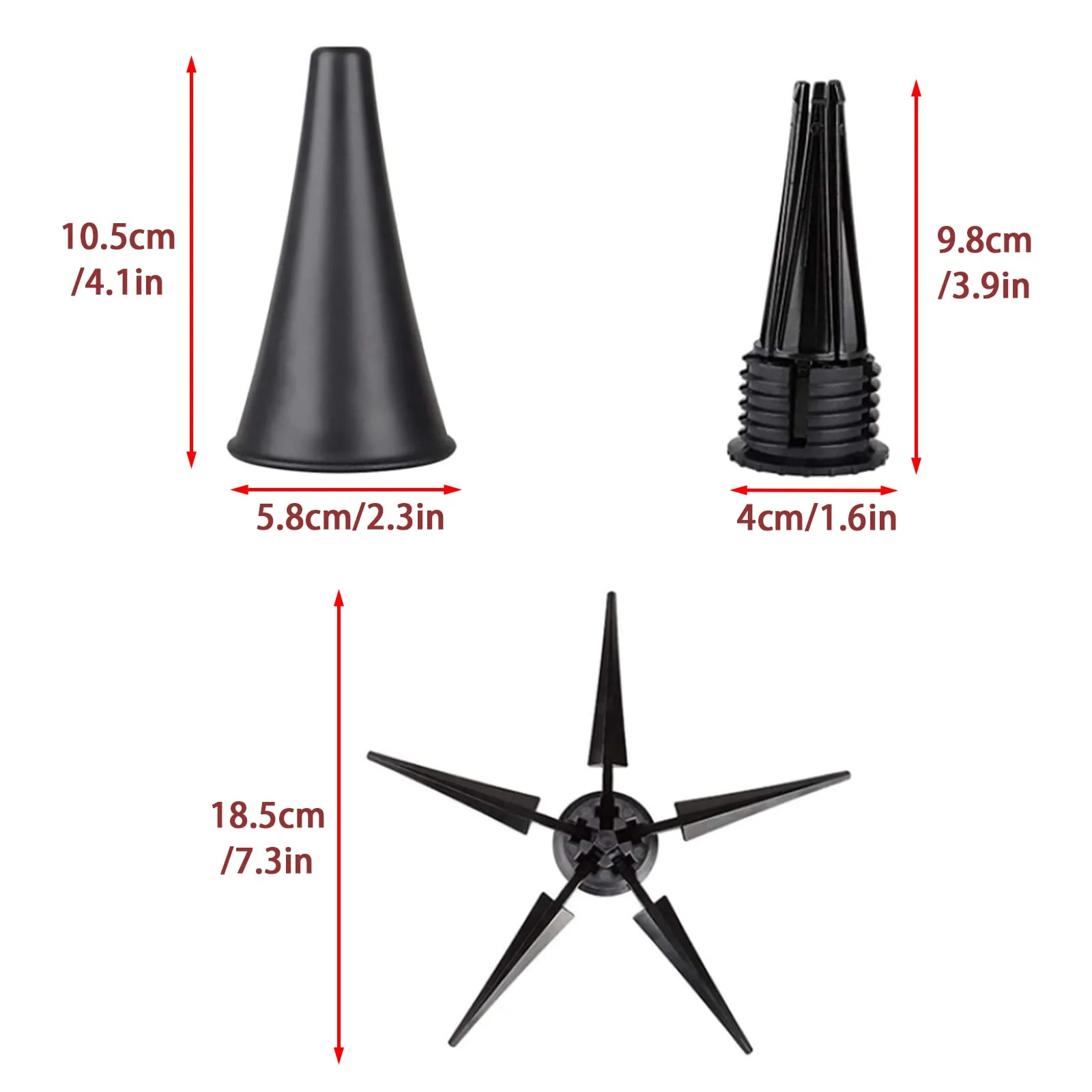 Portable Clarinet Stand Holder, Metal Folding Clarinet Stand, 5-Leg Stable Support Clarinet Rest, Clarinet Accessories - Image 2