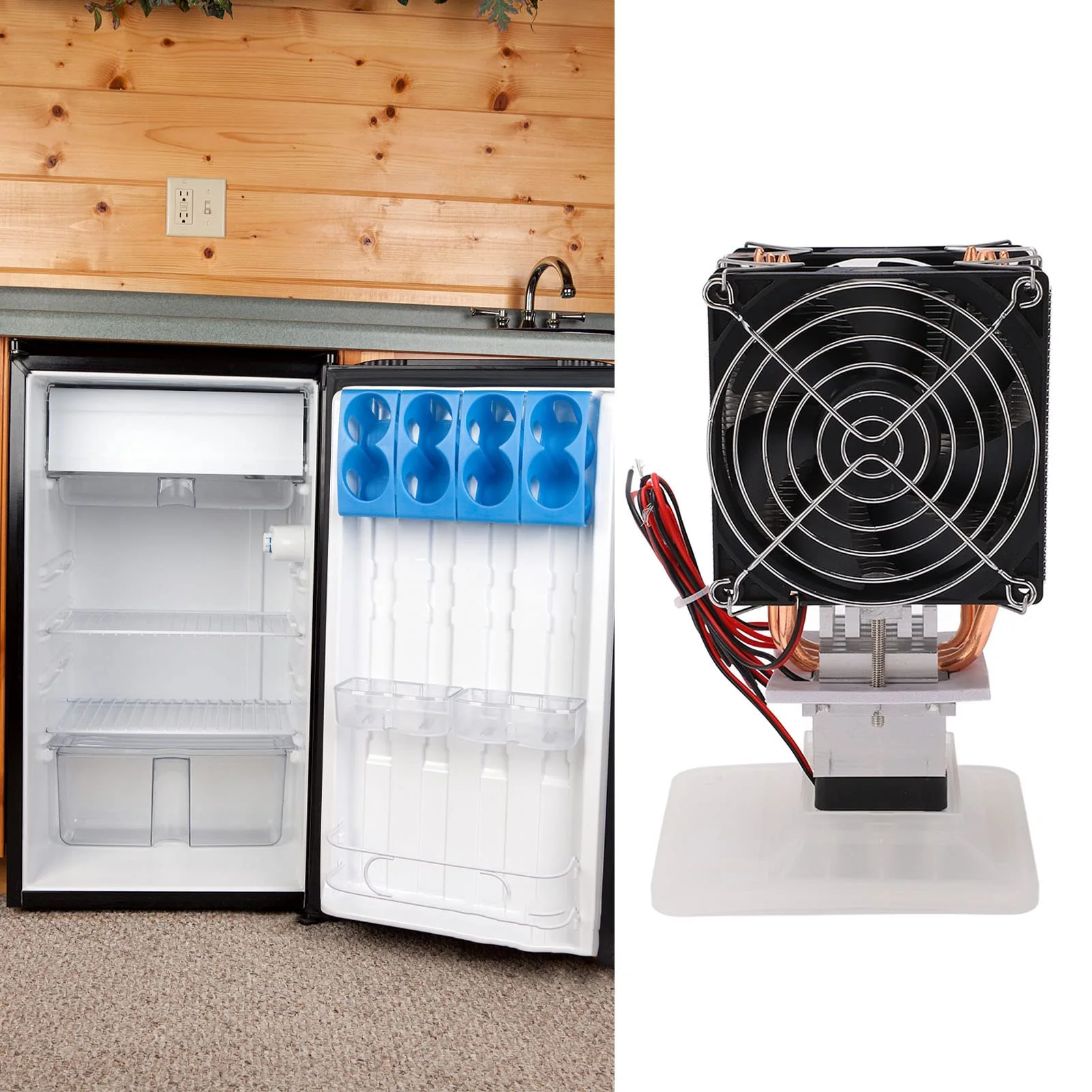 Portable Cooling Module, Electronic DC12V Radiator Assembly, Semiconductor Cooling System, ABS Aluminum Alloy Tube Cooler, Cooling Cooler, Cooling Kit, Device, Mini Air - Image 2