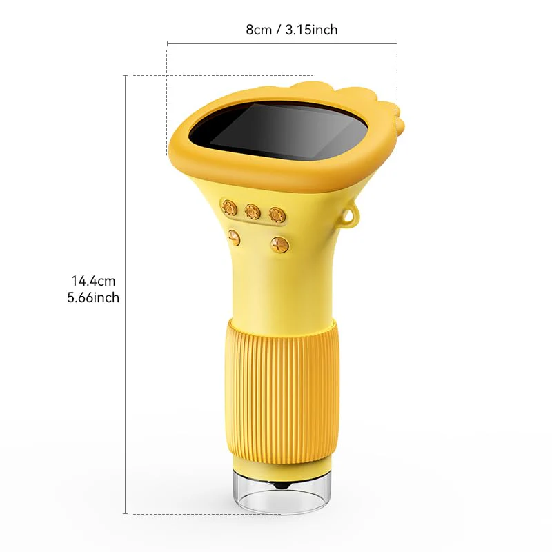 Portable Digital Microscope for Kids, Pocket Handheld Microscope Camera with 2'' Inch Screen, Educational Science Christmas Birthday Gifts for Age 3 4 5 6 7 8 9 10 11 12 Girls Boys - Orange - Image 9