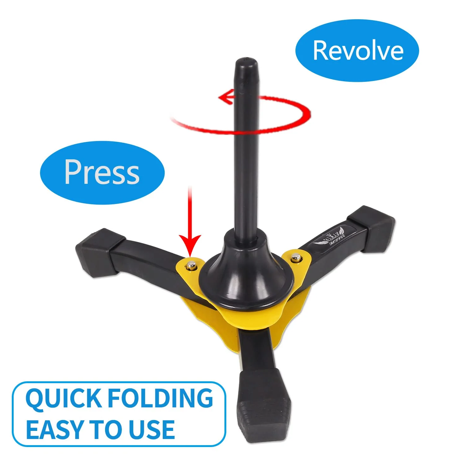 Portable Foldable Tripod Stand for Clarinet and Flute,Sturdy Stand Suitable as the Perfect Accessory for Musicians on the Go - Image 2