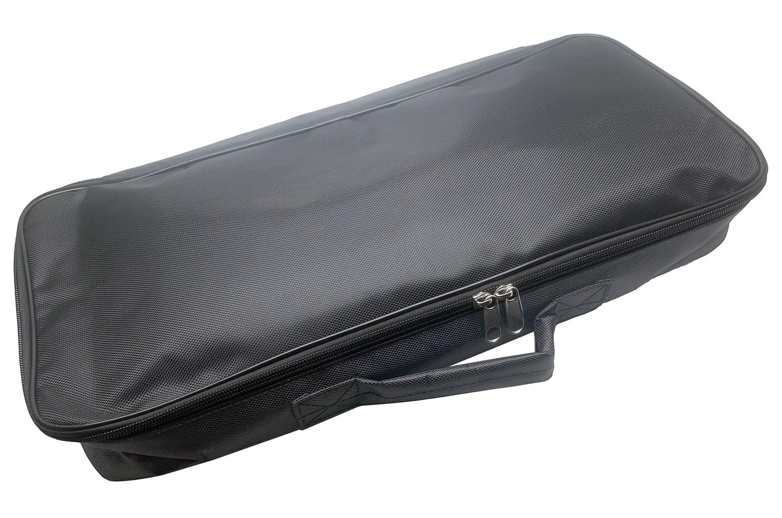 Portable Gig Bag Effect Pedalboard Carry Bag 18 x 9 x 3 Inch for Small Guitar Effects Pedal Board Black - Image 2