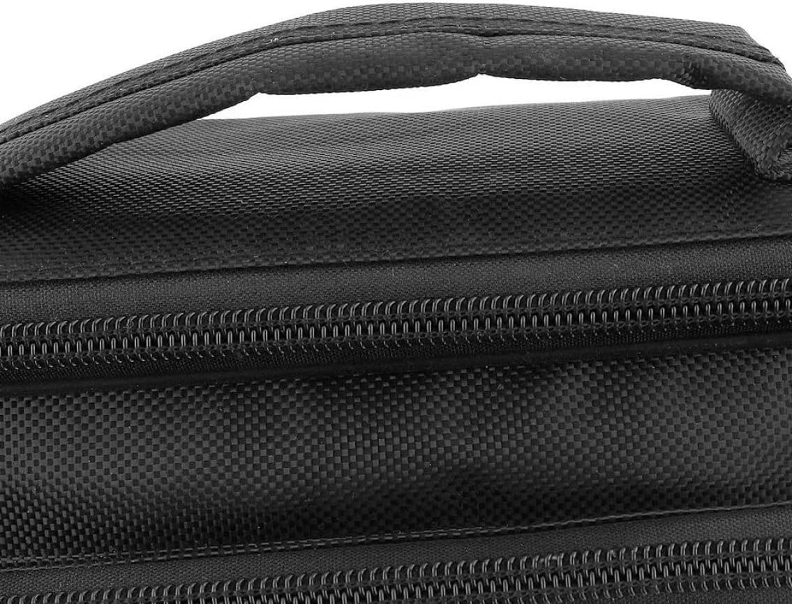 Portable Gig Bag Effect Pedalboard Carry Bag 18 x 9 x 3 Inch for Small Guitar Effects Pedal Board Black - Image 4