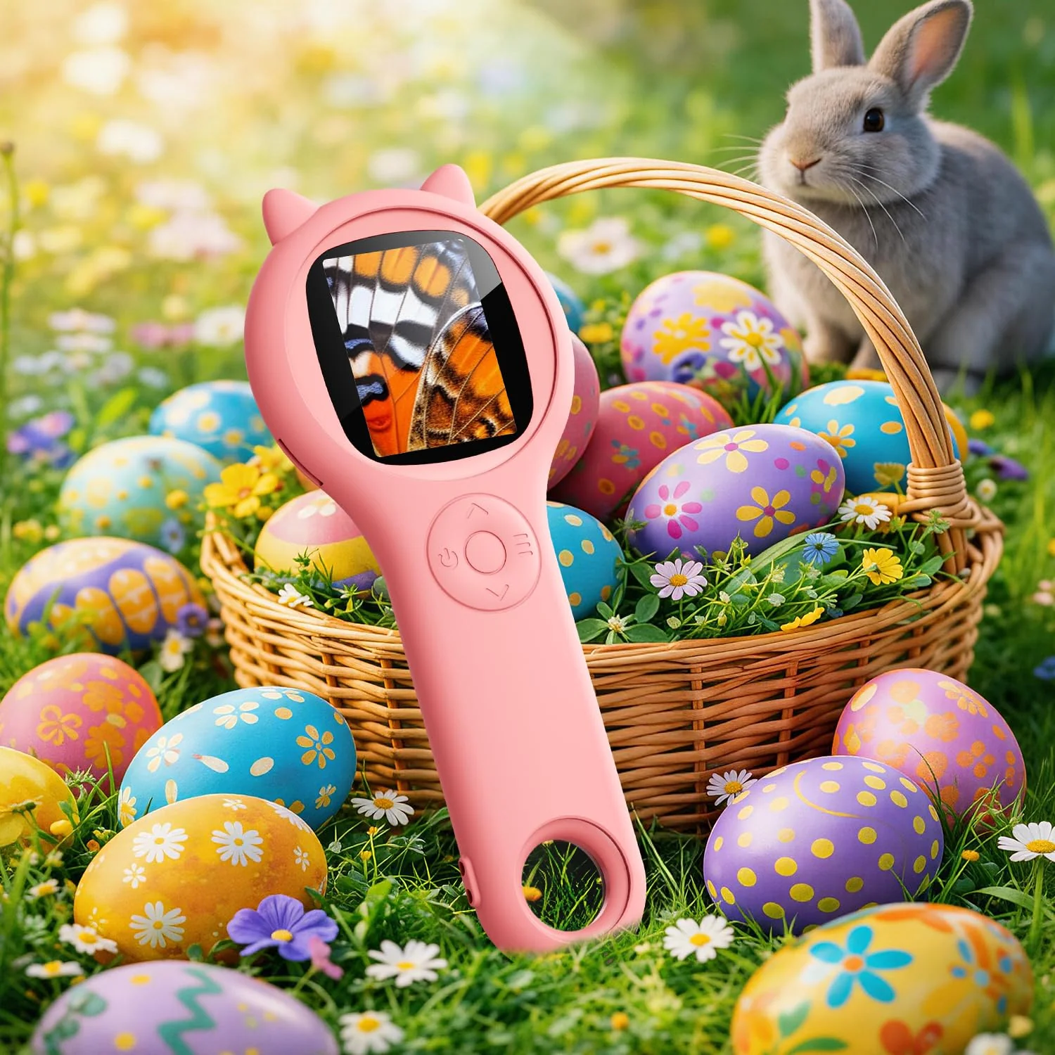 Portable Handheld Mini Digital Microscope for Kids - Educational Science Toys, Christmas & Birthday Gifts for Age 5 6 7 8 9 10 11 12 Girls & Boys (Pink) Pink 1 Pcs - Image 6