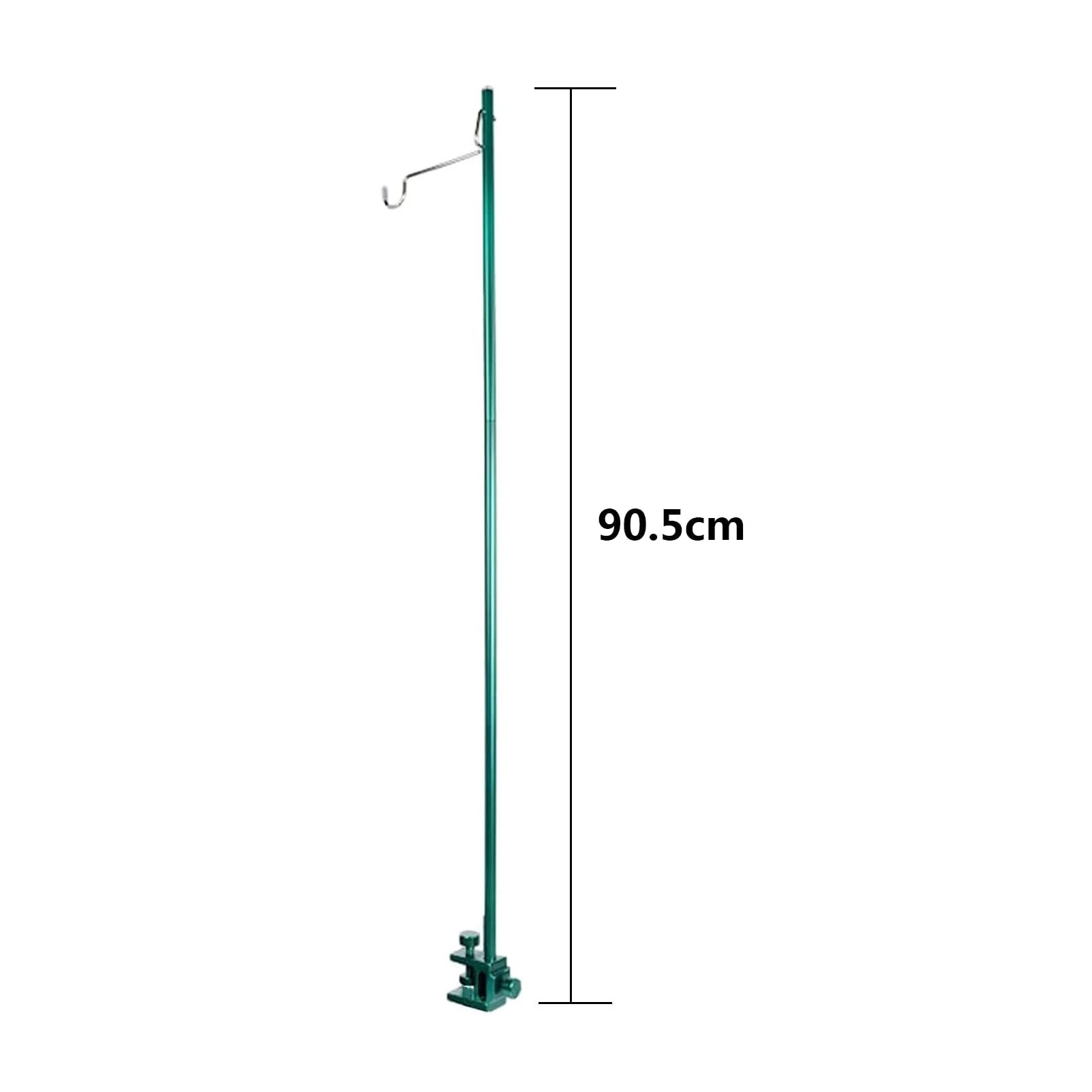 Portable Infusion Stand, Aluminium IV Stand Infusion Stand, Lightweight Lantern Stand, Drip Bag Stand, Foldable Pole Stand with Hook, for Elderly Home Care (90.5 cm) 90.5cm - Image 2