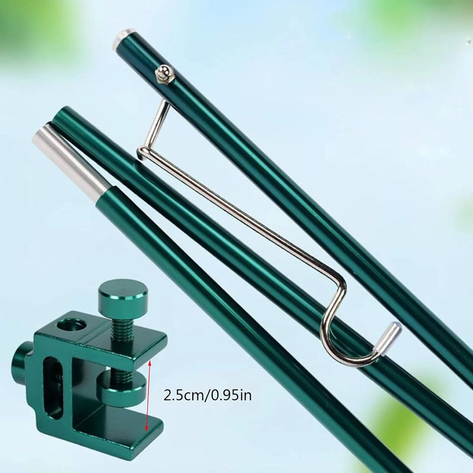 Portable Infusion Stand, Aluminium IV Stand Infusion Stand, Lightweight Lantern Stand, Drip Bag Stand, Foldable Pole Stand with Hook, for Elderly Home Care (90.5 cm) 90.5cm - Image 5