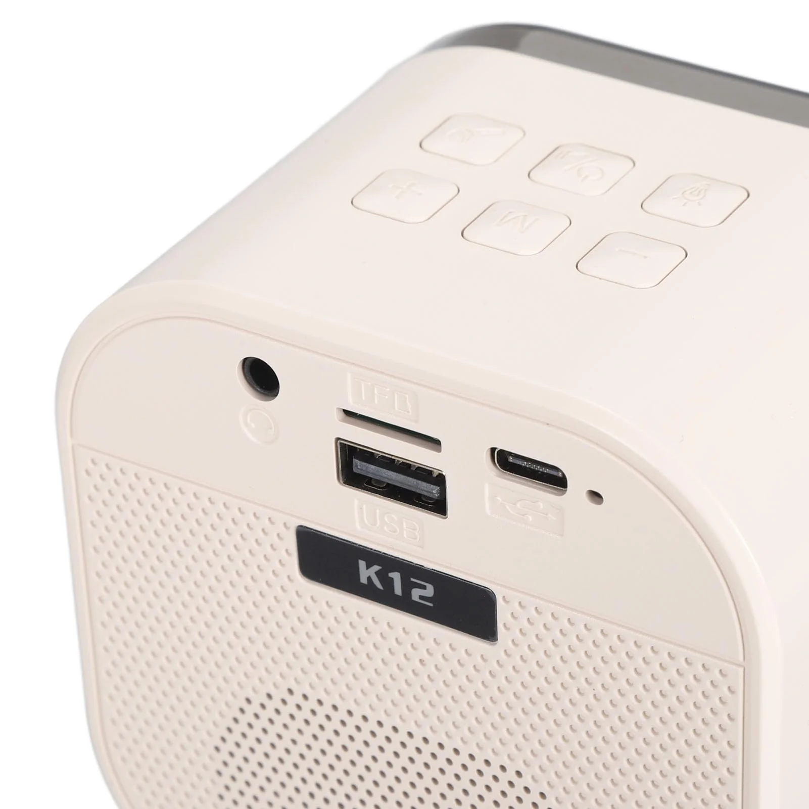 Portable Karaoke Machine for Kids Adults, Small Bluetooth Speaker with Microphone, with LED Dynamic Light, Birthday Gifts (White) - Image 9